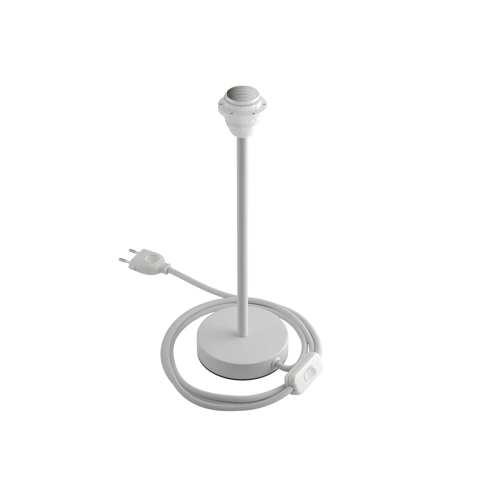 Lampshade riser – Metal table lamp – Matte white - Image 9