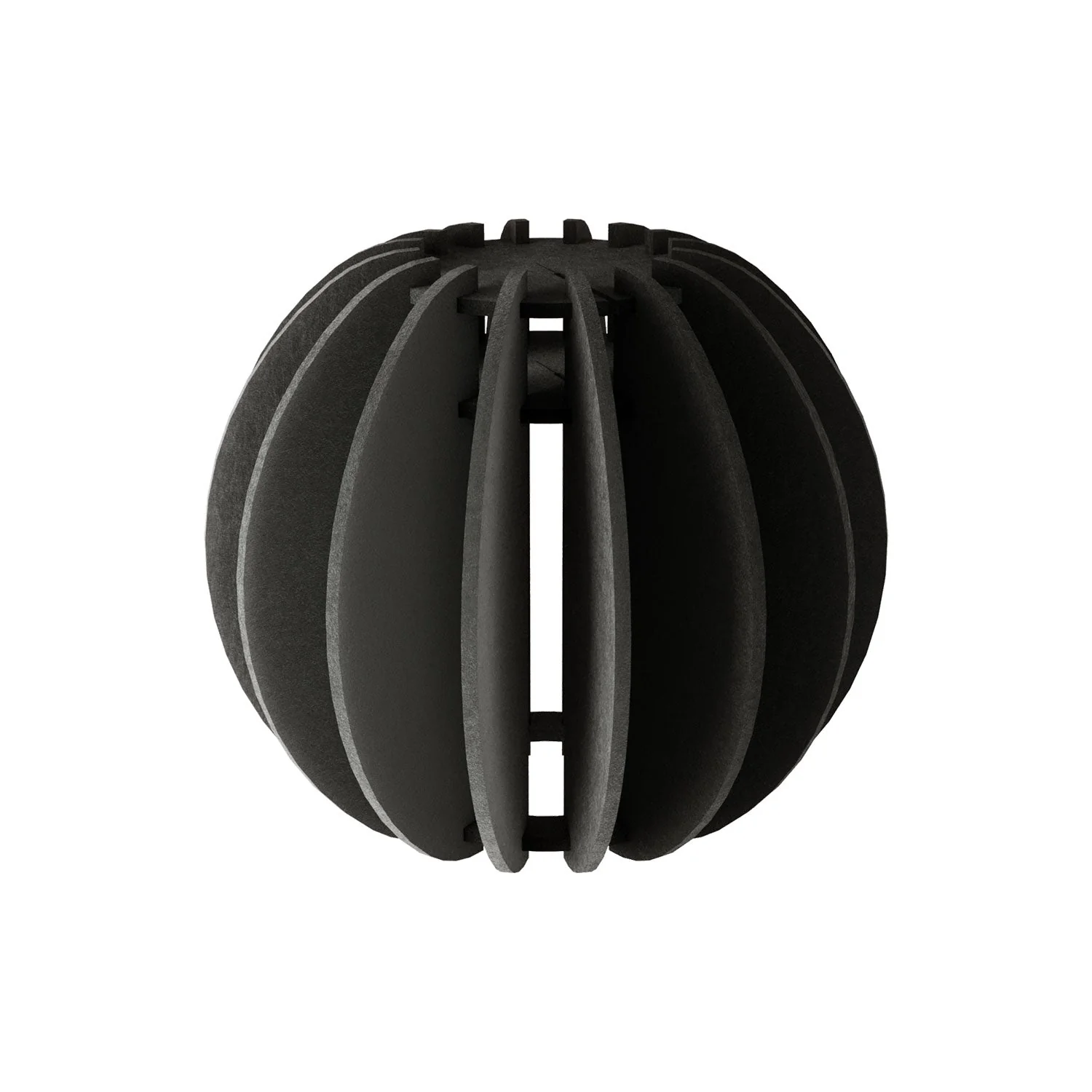 LAMPSHHADE - Pendant lamp with elliptical shade - Black melange - Image 5