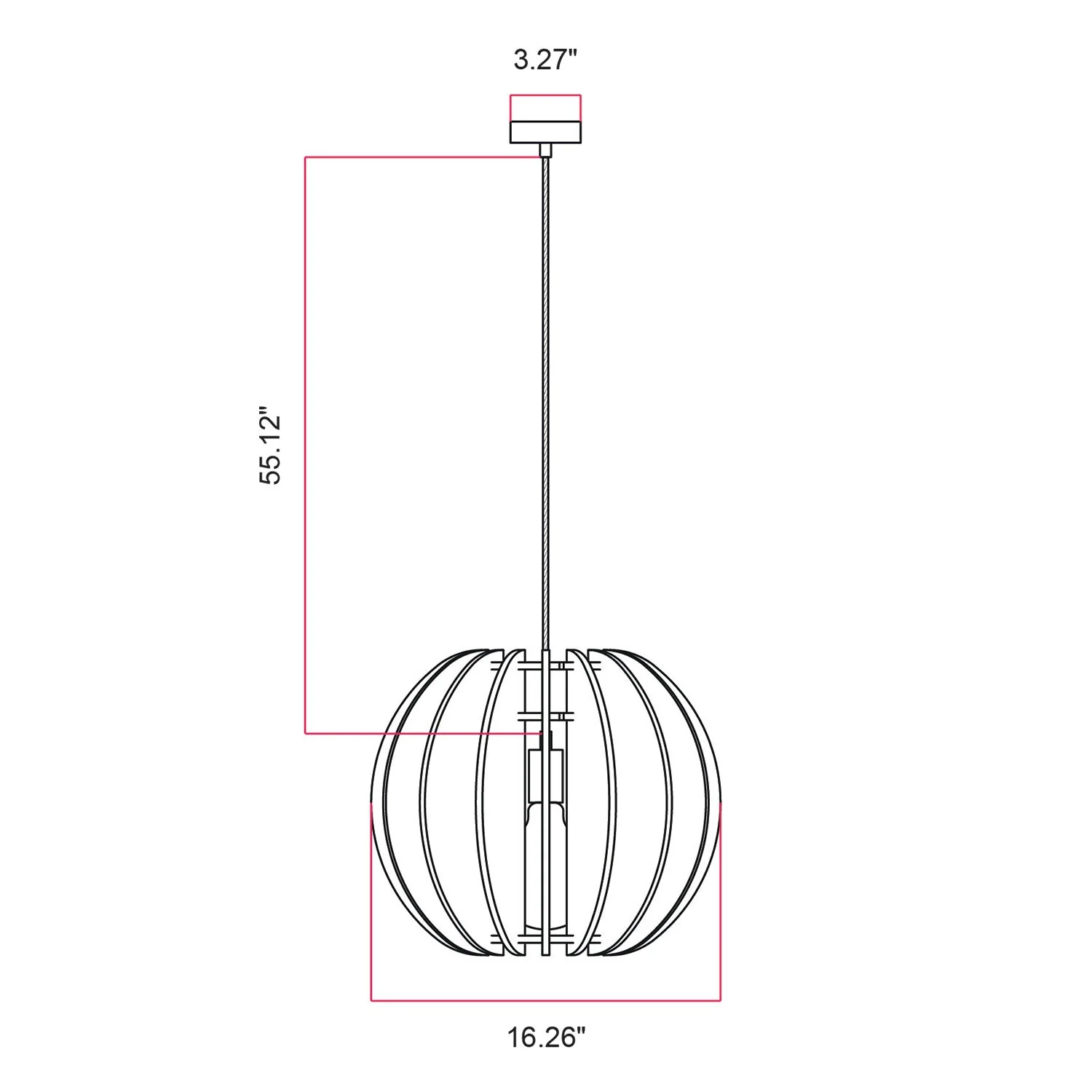 LAMPSHHADE - Pendant lamp with elliptical shade - Black melange - Image 7