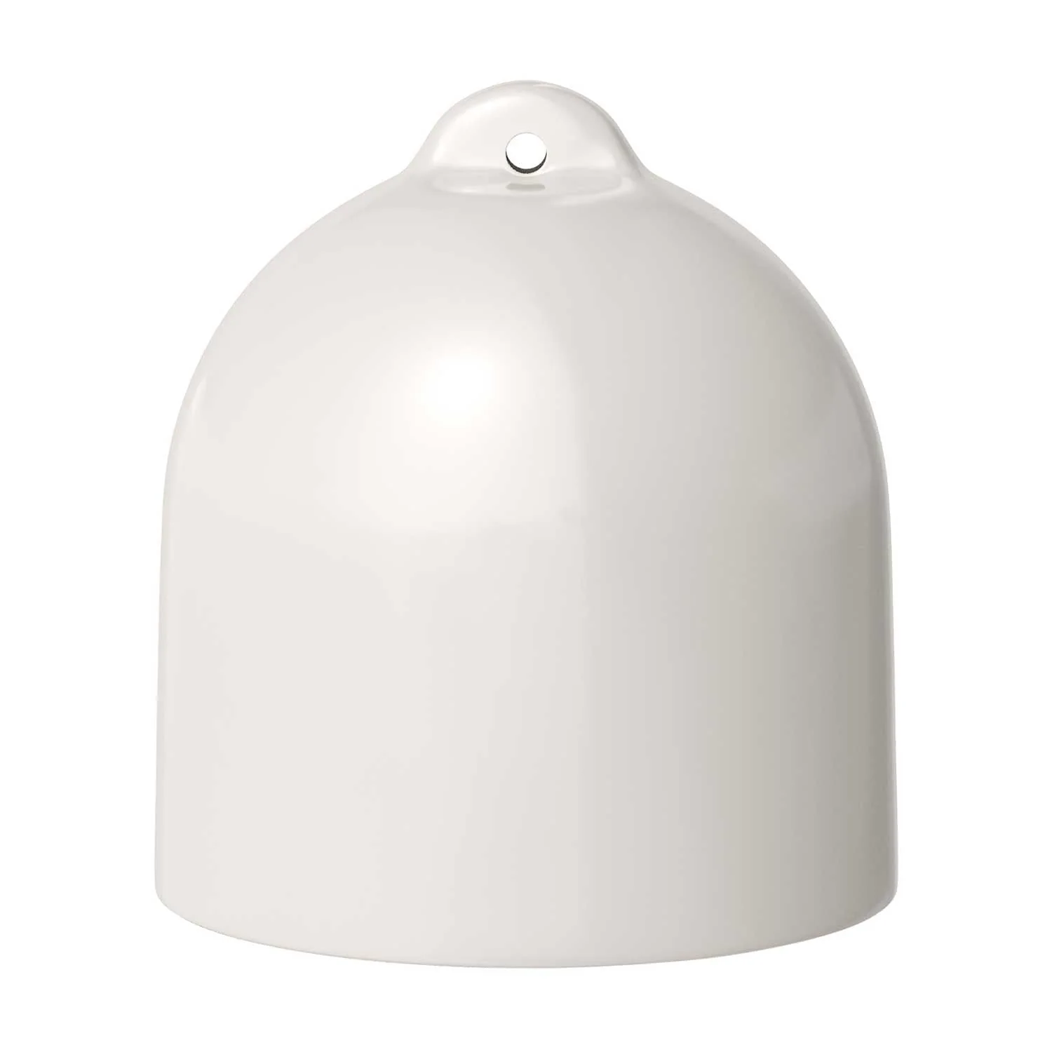 Bell, size M ceramic lampshade for pendant lamp - Made in Italy - Glossy white - Image 4
