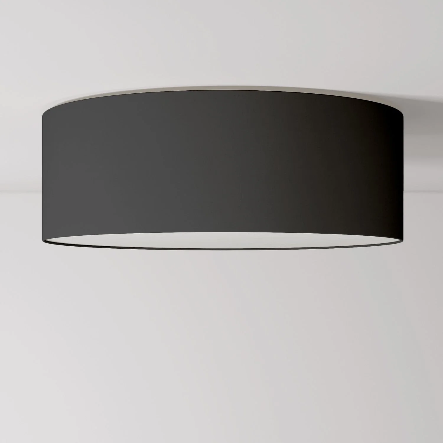 Large Teletta anthracite fabric ceiling light - Made in Italy