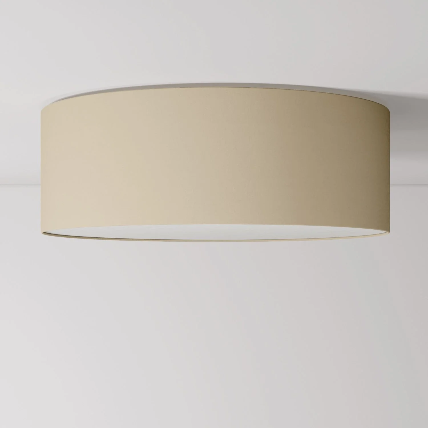 Large Arenal taupe fabric ceiling light - Made in Italy