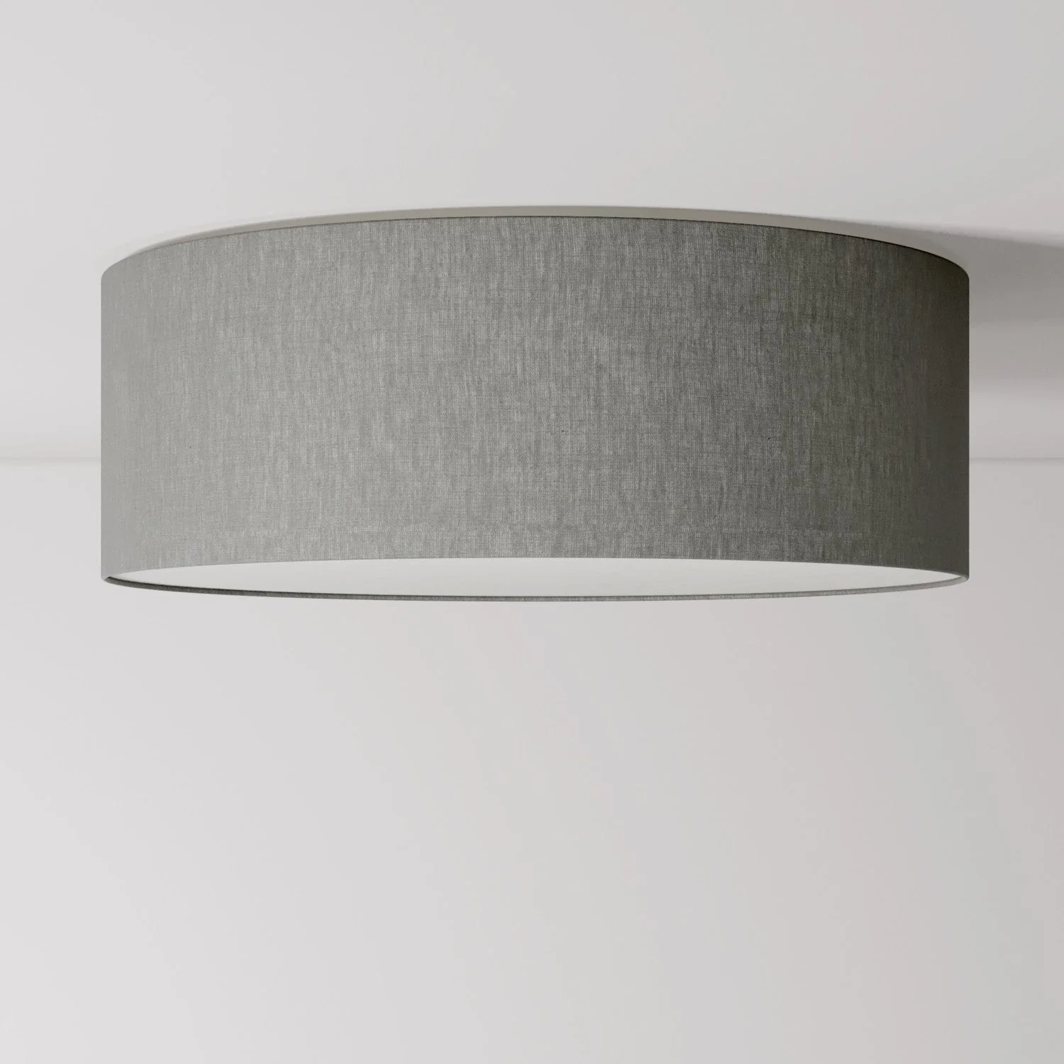 Large Camelot gray fabric ceiling light - Made in Italy