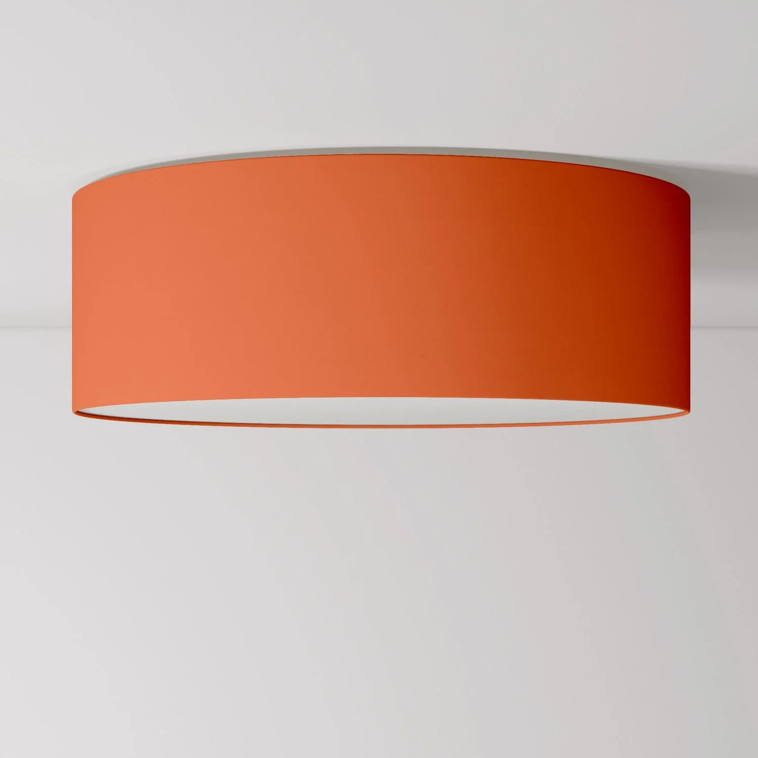 Large Cinette fabric flush mount - Lobster - Made in Italy