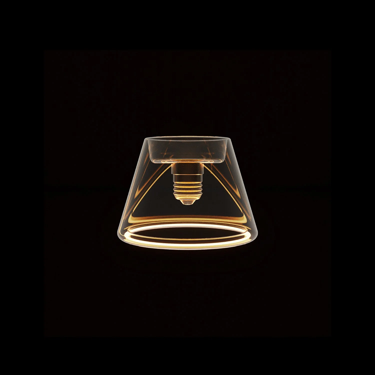 LED Clear Light Bulb Ghost Line CRI 90 Mini Cone 5.5W 450Lm E26 120V 2200K Dimmable - G07 - Image 2