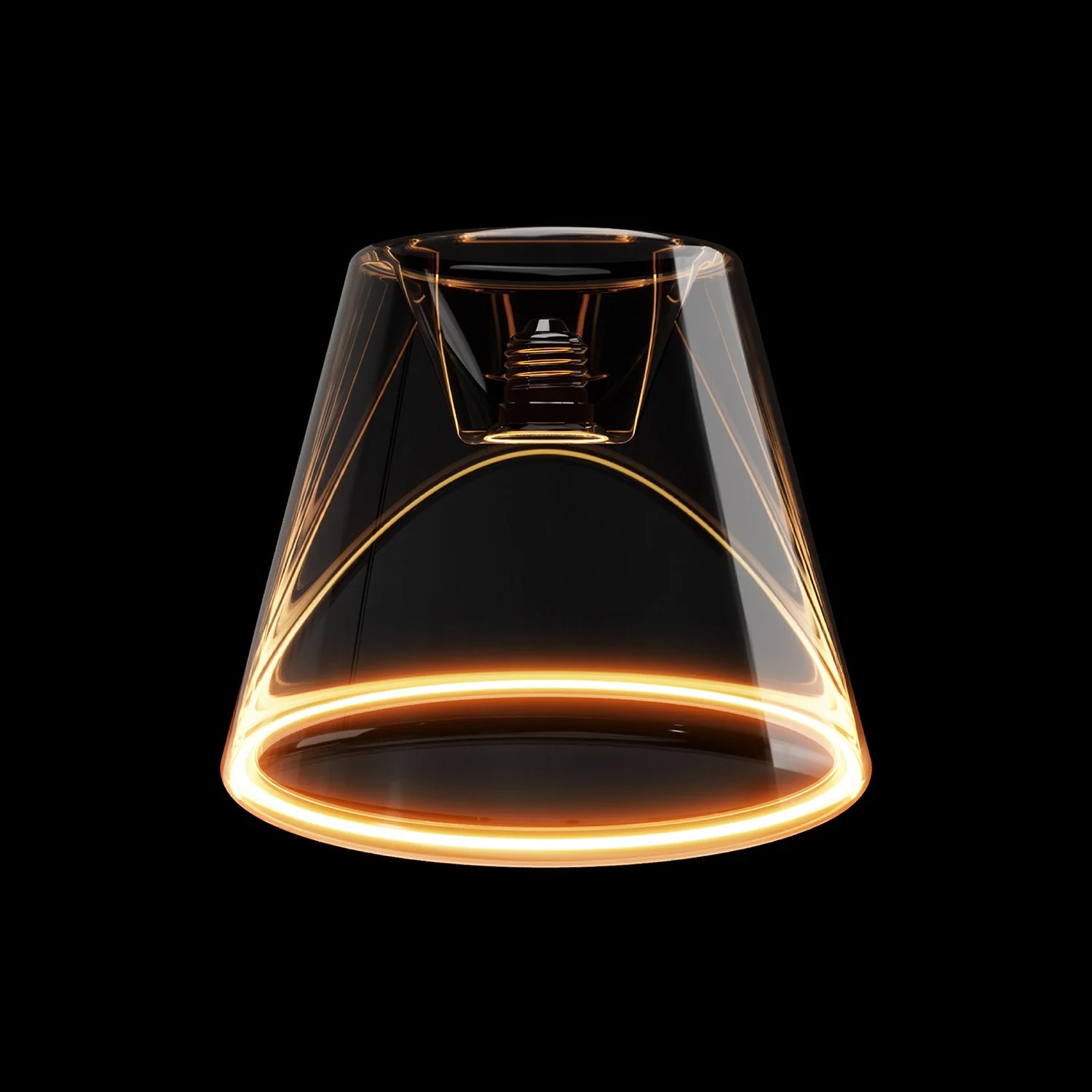 LED Clear Light Bulb Ghost Line CRI 90 Recessed Cone 5.5W 480Lm E26 120V 2200K Dimmable - G01 - Image 2