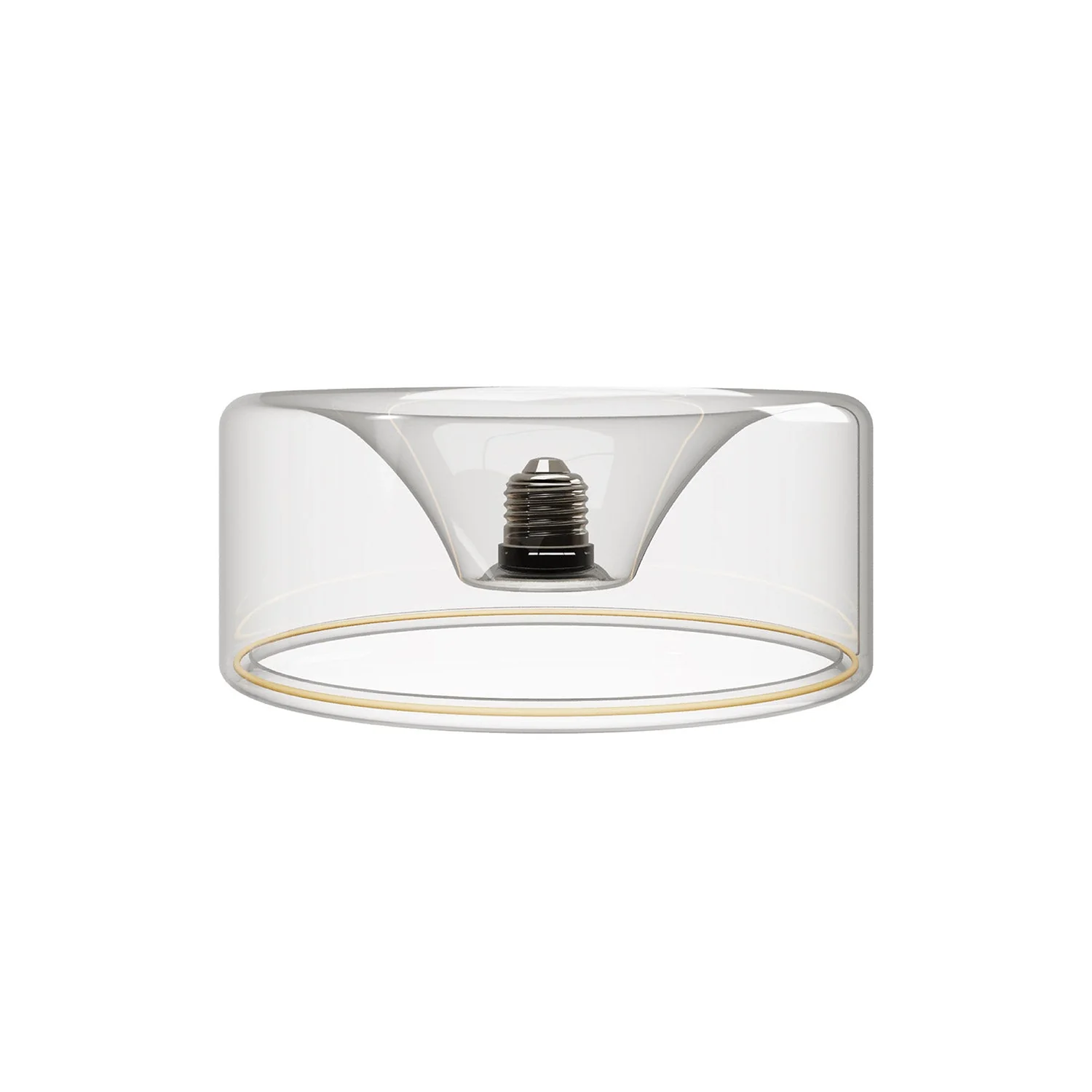LED Clear Light Bulb Ghost Line CRI 90 Recessed Donut 5.5W 480Lm E26 120V 2200K Dimmable - G02