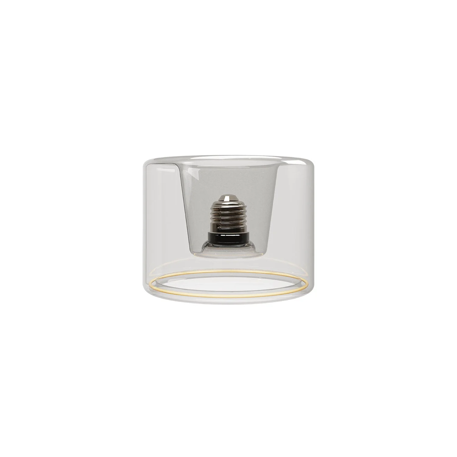 LED Clear Light Bulb Ghost Line CRI 90 Recessed Mini Donut 5.5W 450Lm E26 120V 2200K Dimmable - G03