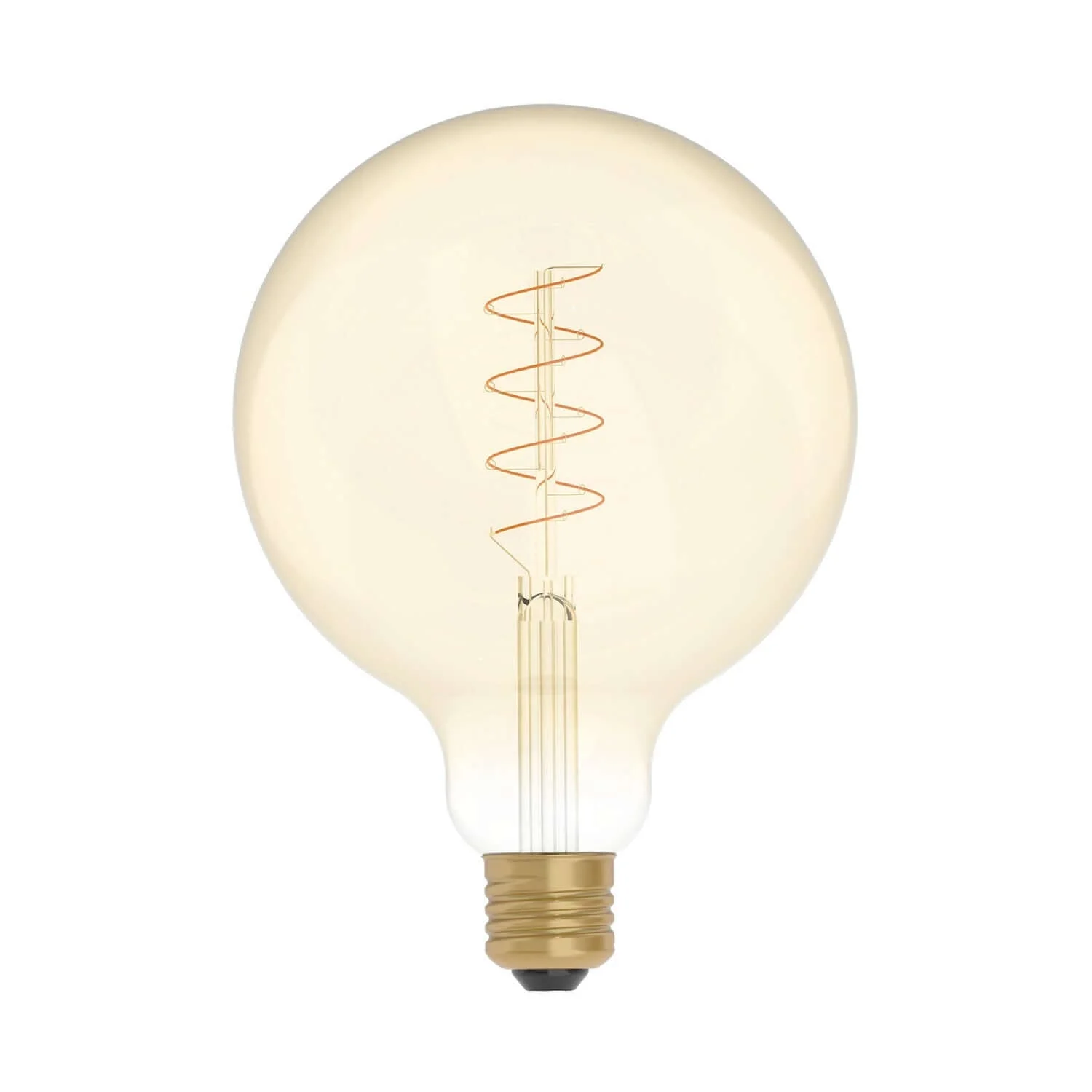 LED Gold Carbon Line Light bulb spiral filament Globe G125 4W 250Lm E27 1800K Dimmable - C07
