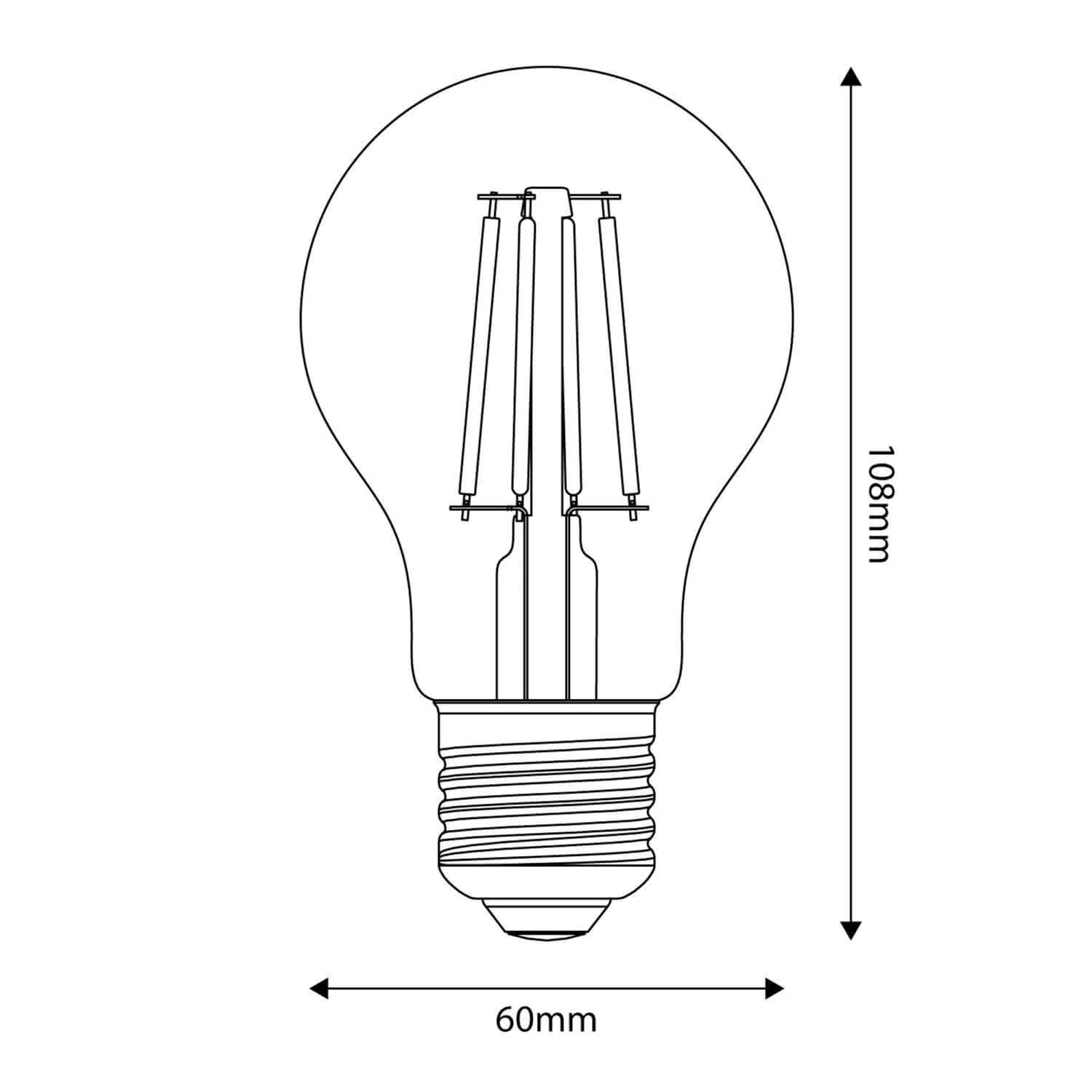 LED Light bulb Milky Goccia A60 11W 1521Lm E27 2700K Dimmable - M09 - Image 3