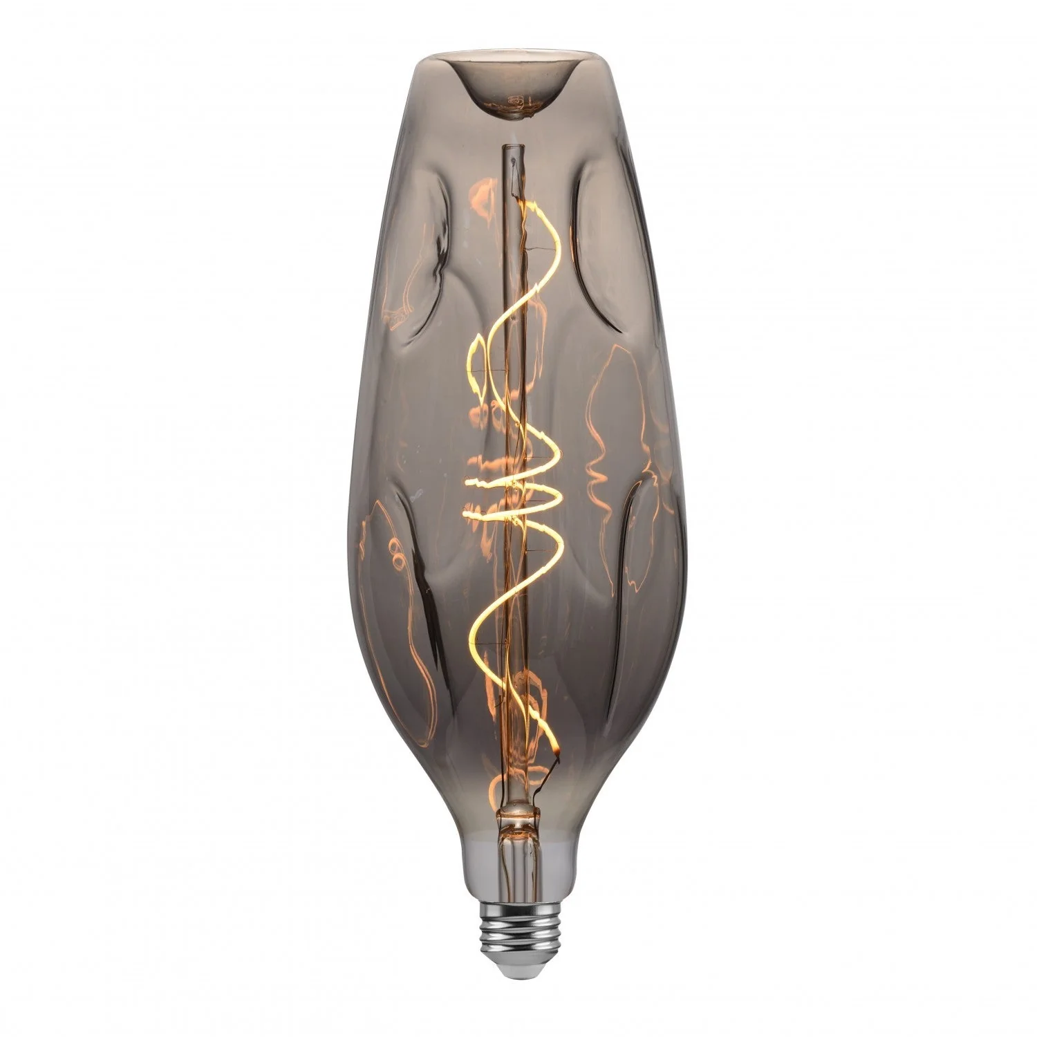 LED Light Bulb Smoked Bumped Bottle 5W 120Lm E26 2200K - Bottle 110SB