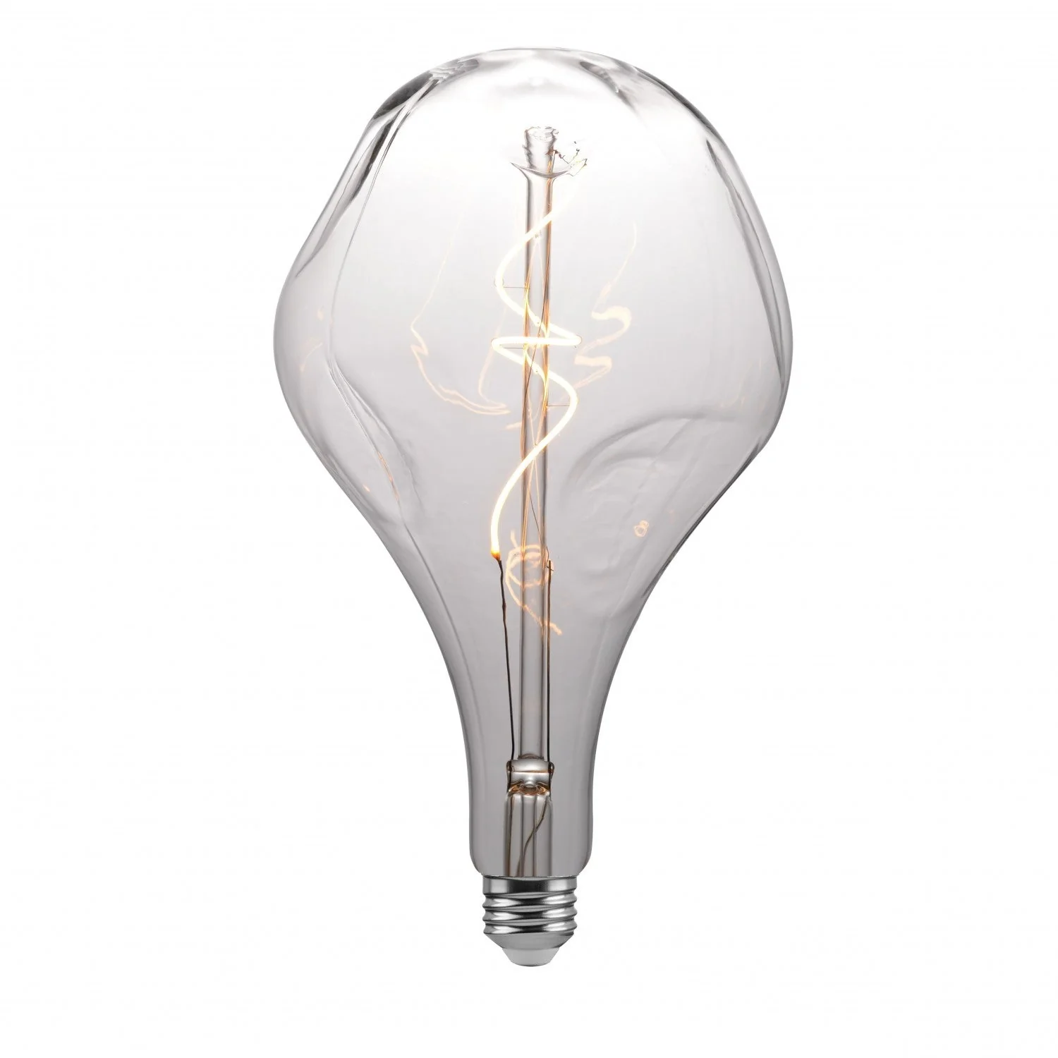 LED Light Bulb Smoky Bumped Teardrop 5W 350Lm E26 2200K Dimmable - Teardrop 165B