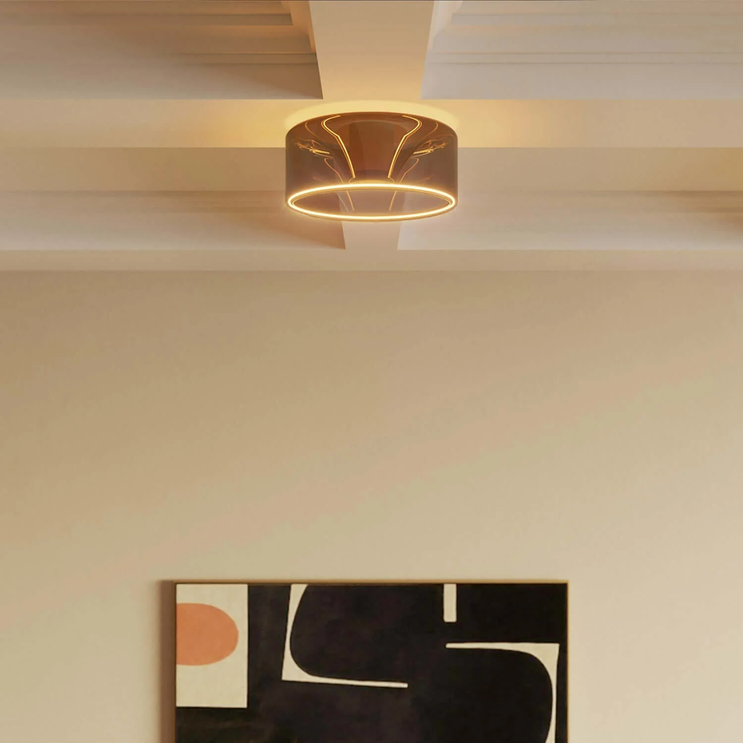 LED light bulb Smoky Ghost Line Recessed Donut 195x83 6W 380Lm E27 1900K Dimmable - G12 - Image 4