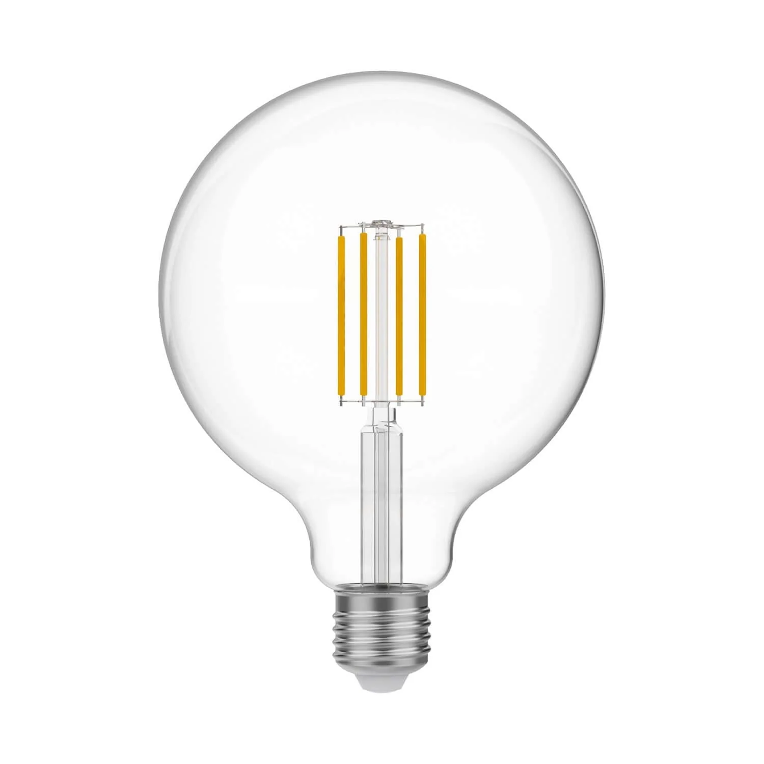 LED Transparent Globe Light Bulb G125 7W 806Lm E27 3500K Dimmable - N04