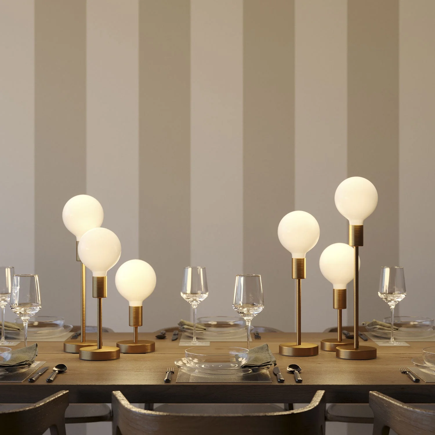 Alzaluce - Metal table lamp - Satin bronze - Image 2