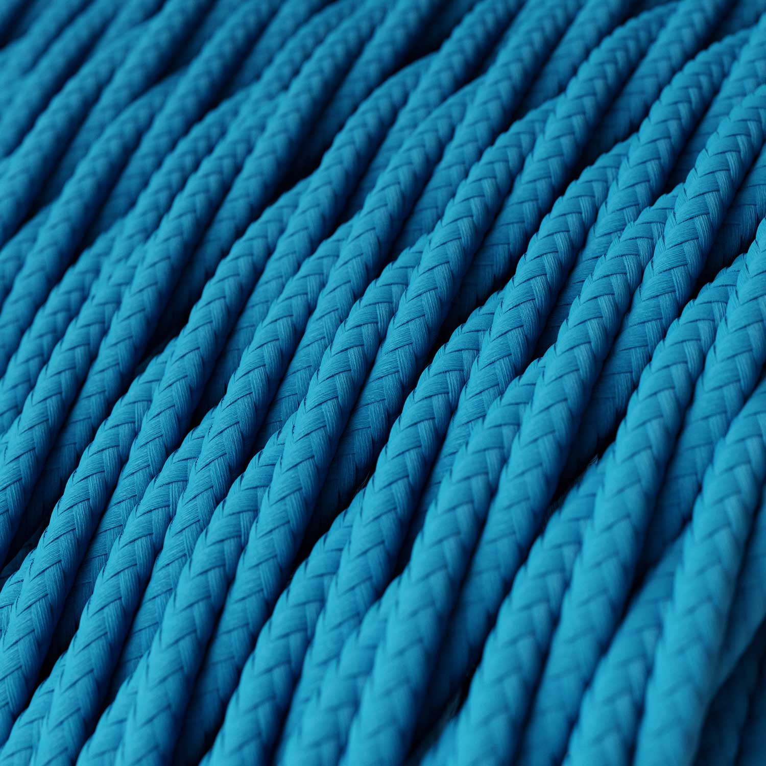 Light Blue Rayon covered twisted electric cable - TM11 - Image 2