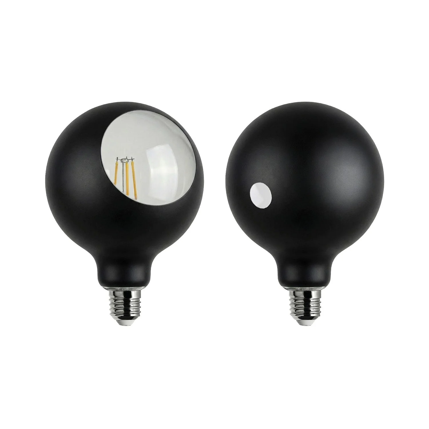 Camo LED Light bulb G125 4.8W 806Lm E27 2700K Dimmable - Black - Image 2