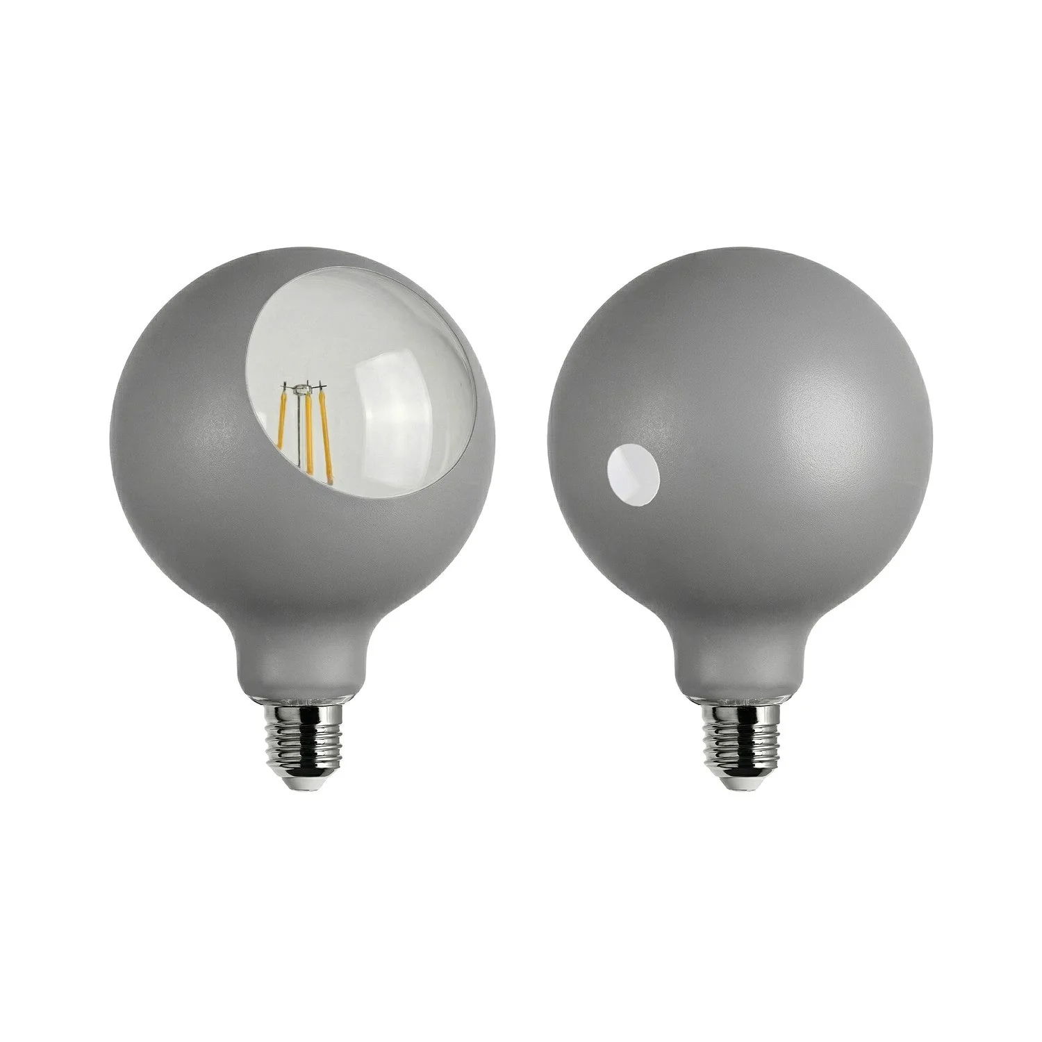 LED Light bulb Camo G125 4.8W 806Lm E27 2700K Dimmable - Gray - Image 2