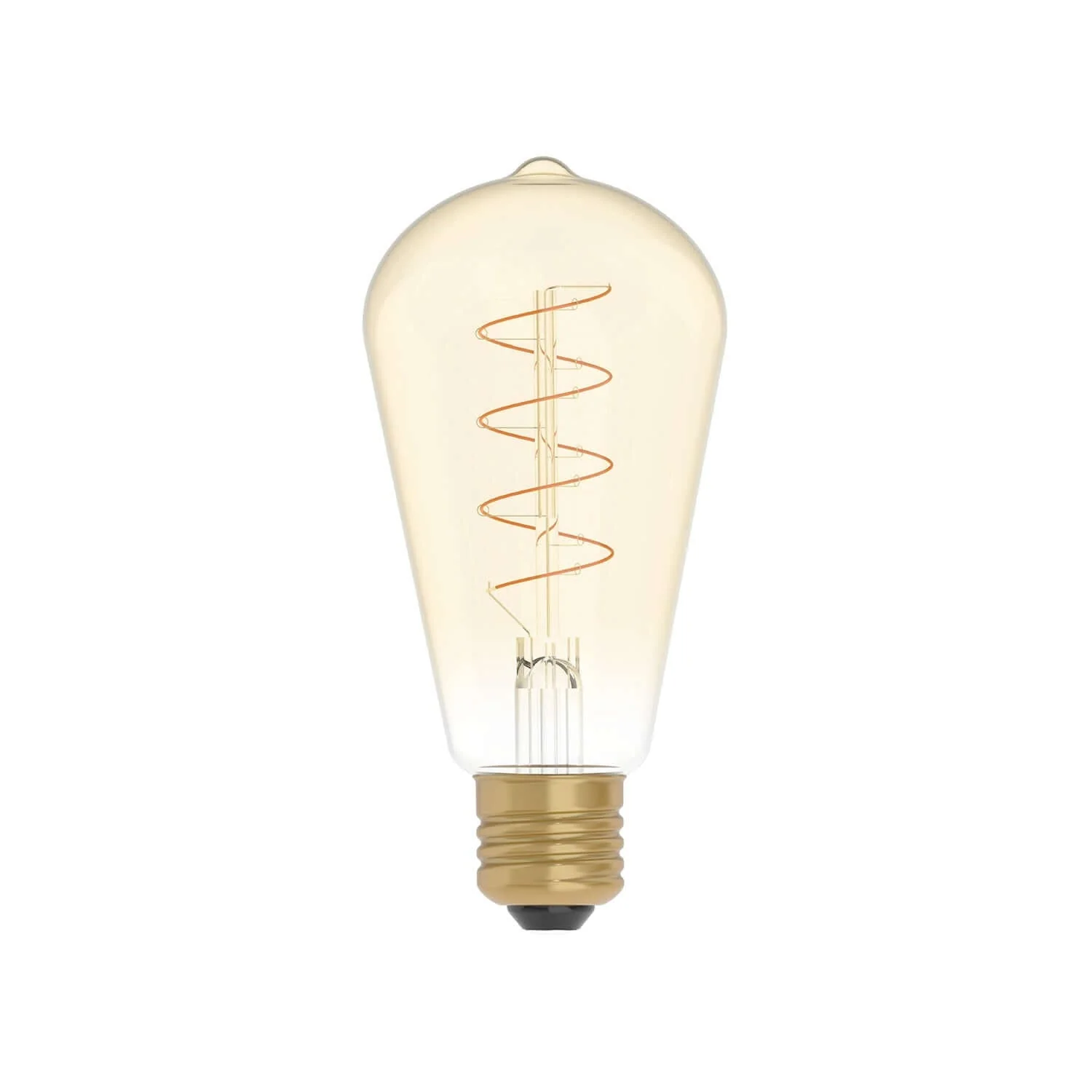 Golden LED Light bulb Carbon Line spiral filament Edison ST64 4W 250Lm E27 1800K Dimmable - C04