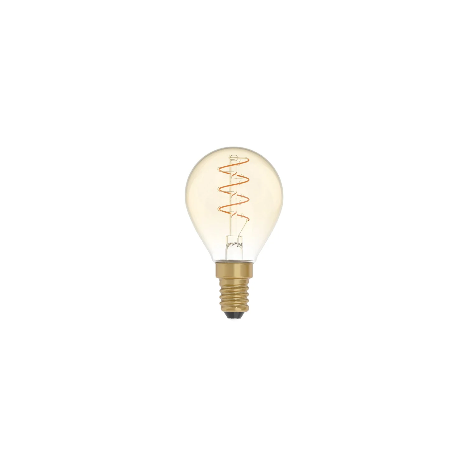 Carbon Line Golden LED light bulb Spiral Filament Mini Globe G45 2.2W 136Lm E14 1800K Dimmable - C02