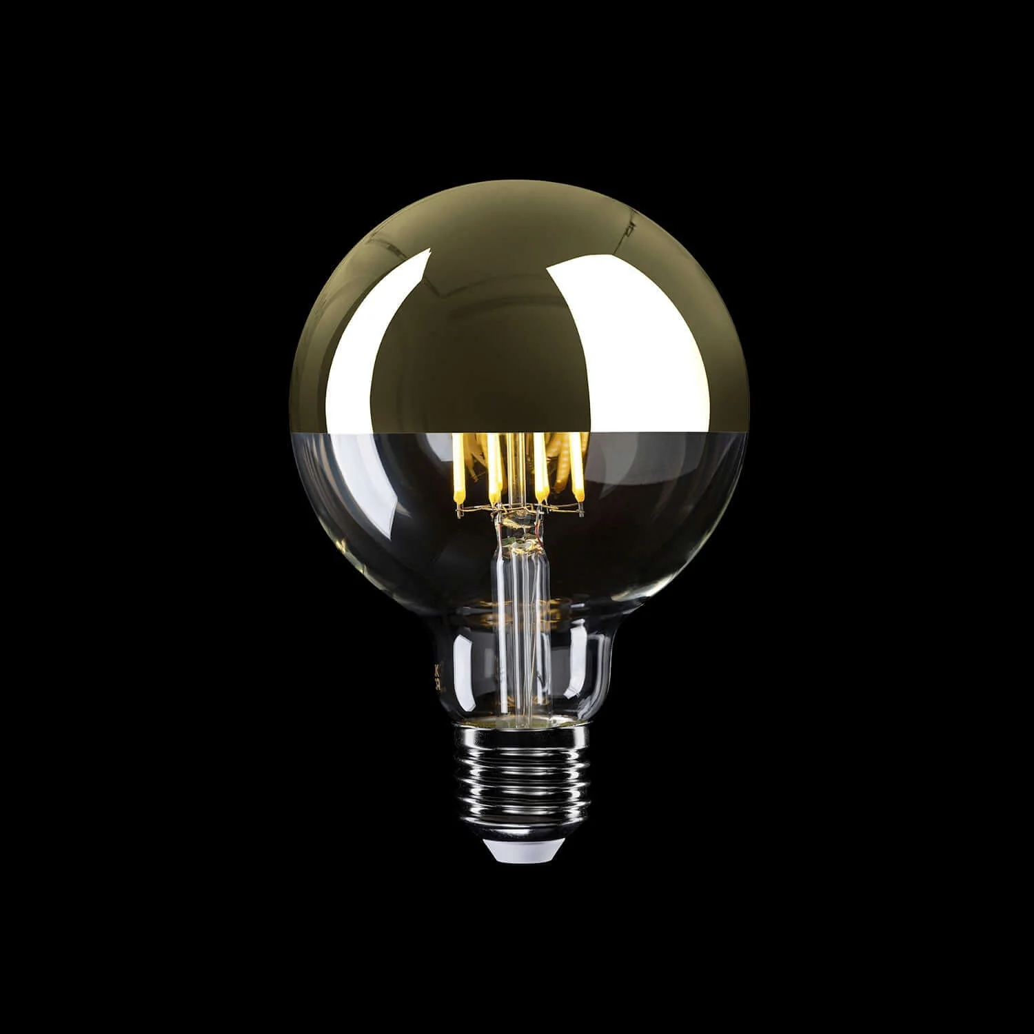LED Light bulb Half Sphere Gold Globe G95 7W 650Lm E27 2700K Dimmable - A14 - Image 2