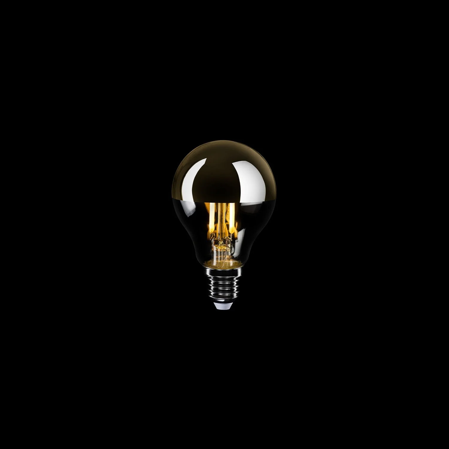 LED Light bulb Half Gold Sphere Mini Globe G45 4.8W 380Lm E14 2700K Dimmable - A11 - Image 2