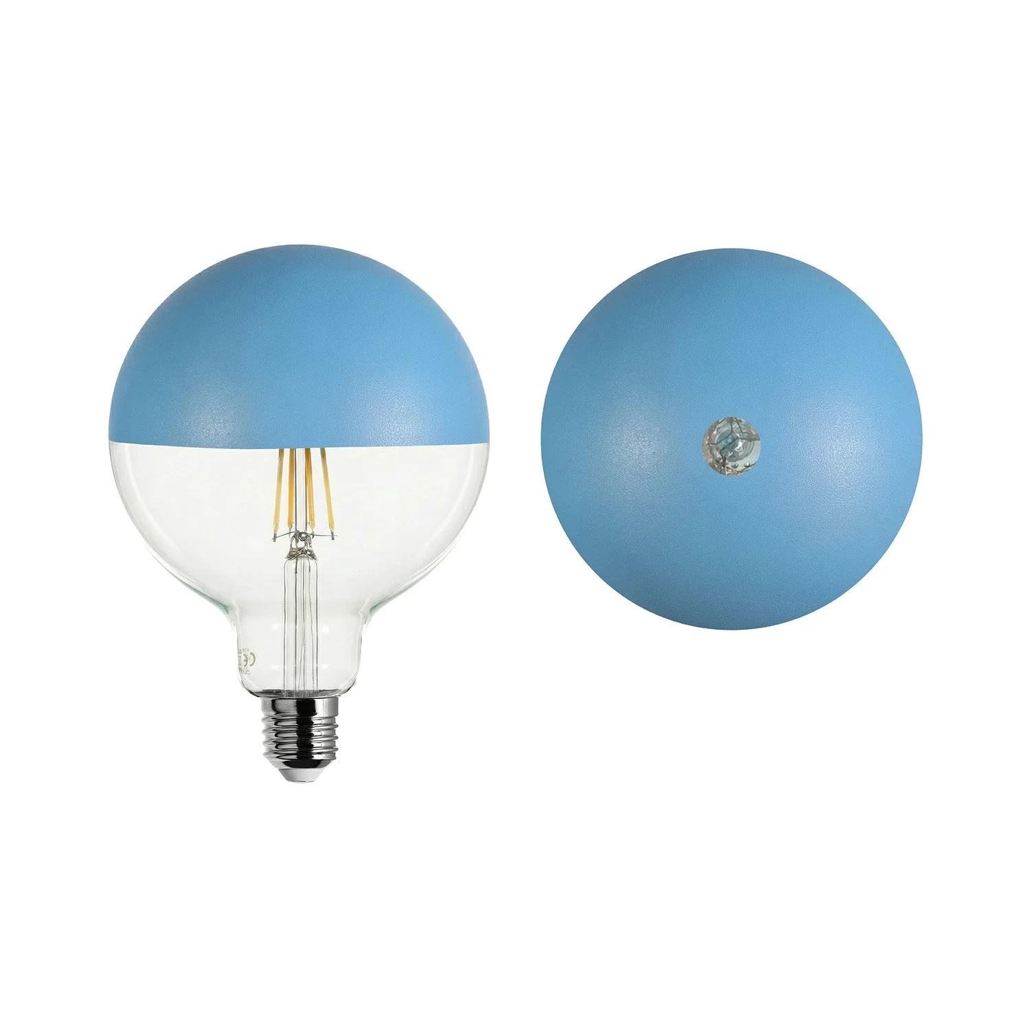LED Light bulb Maria G125 4.8W 806Lm E27 2700K Dimmable - Blue - Image 2