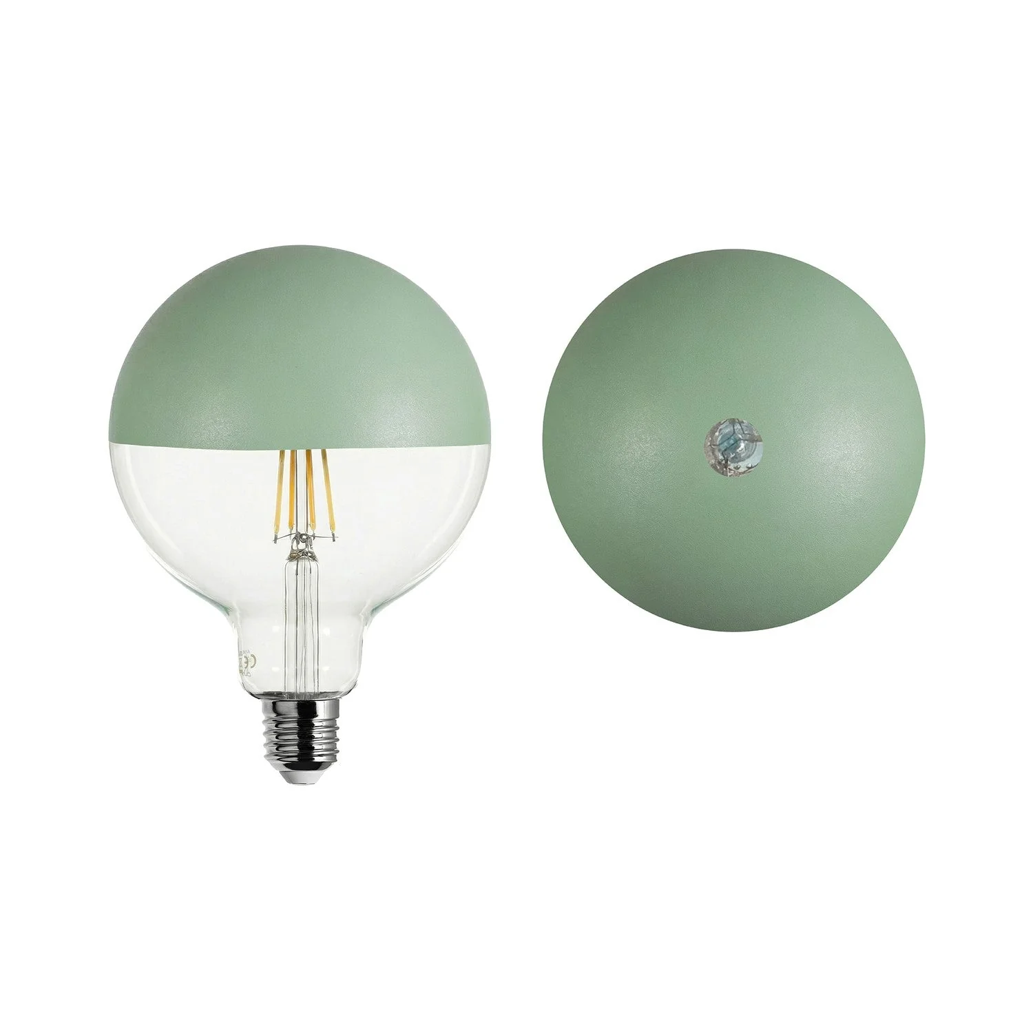 Maria LED light bulb G125 4.8W 806Lm E27 2700K Dimmable - Green - Image 2
