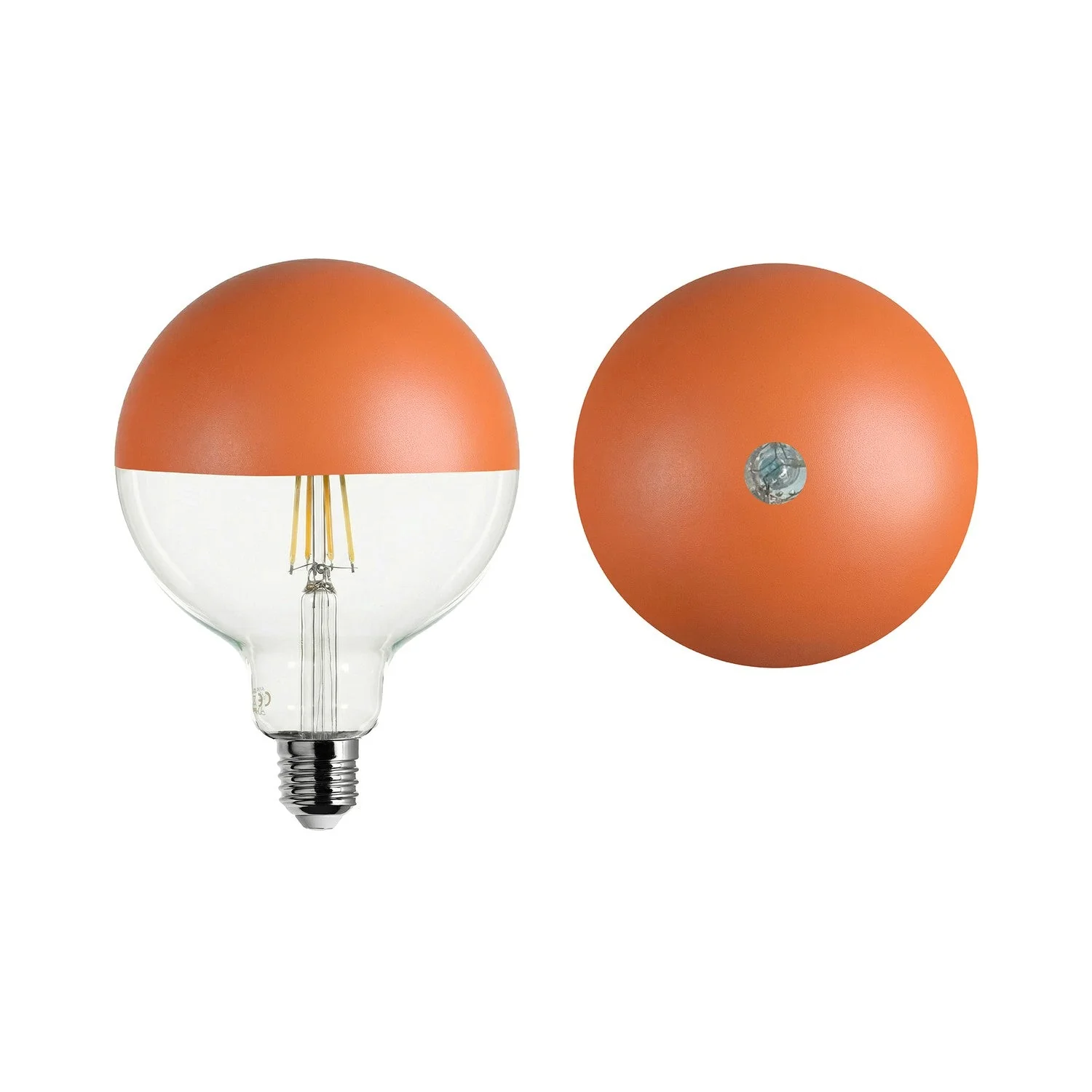 Maria LED Light bulb G125 4.8W 806Lm E27 2700K Dimmable - Orange - Image 2