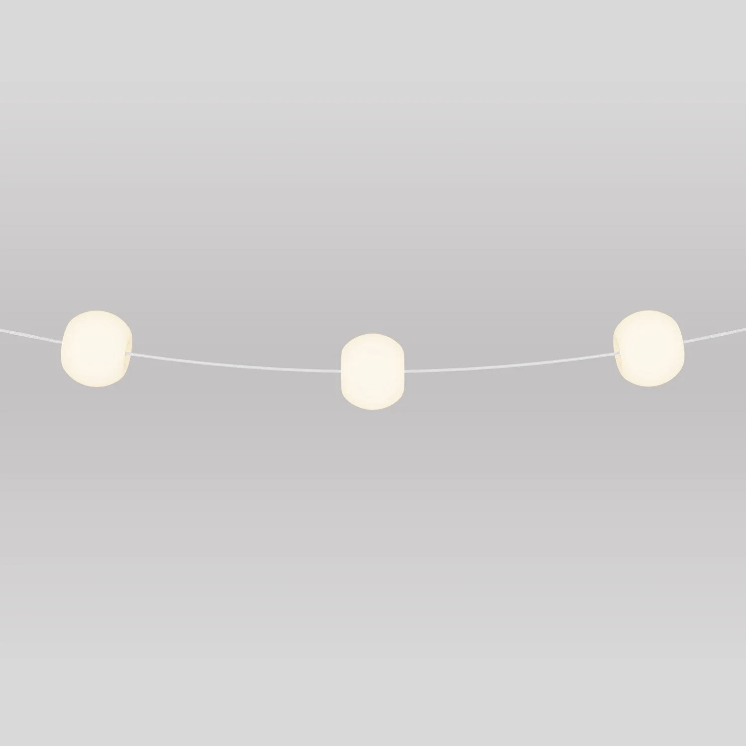 Outdoor light chain with 3 light points IP67 Sand White - Marina3 Cherry