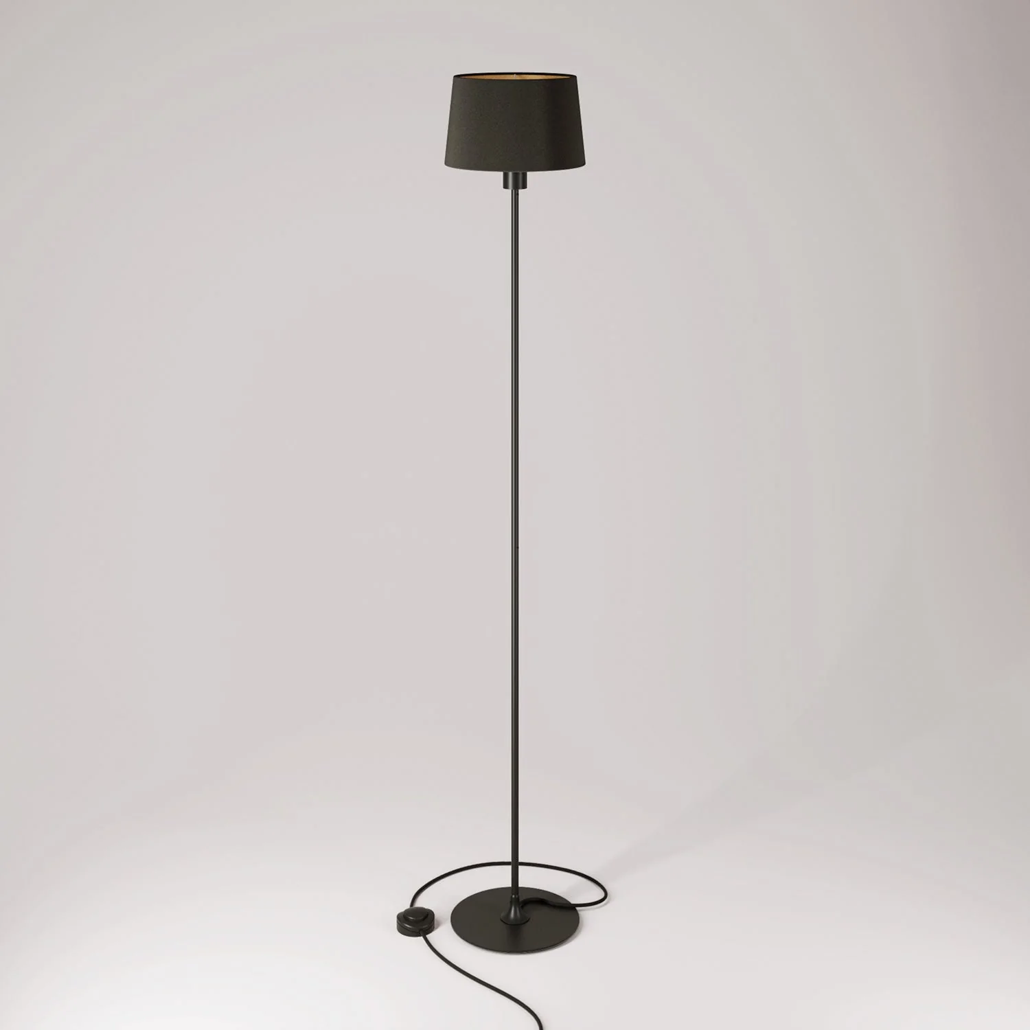 MAG-Y floor lamp with Athena fabric shade - Black - Image 3