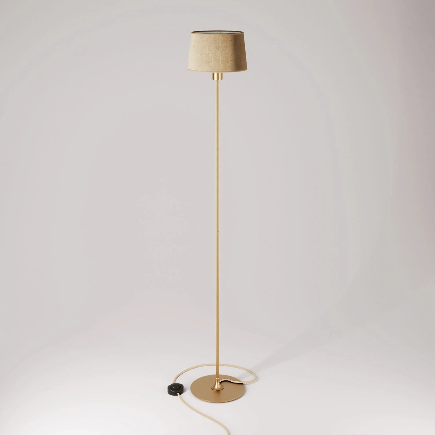 MAG-Y floor lamp with Athena fabric shade - Brushed Bronze - Image 3