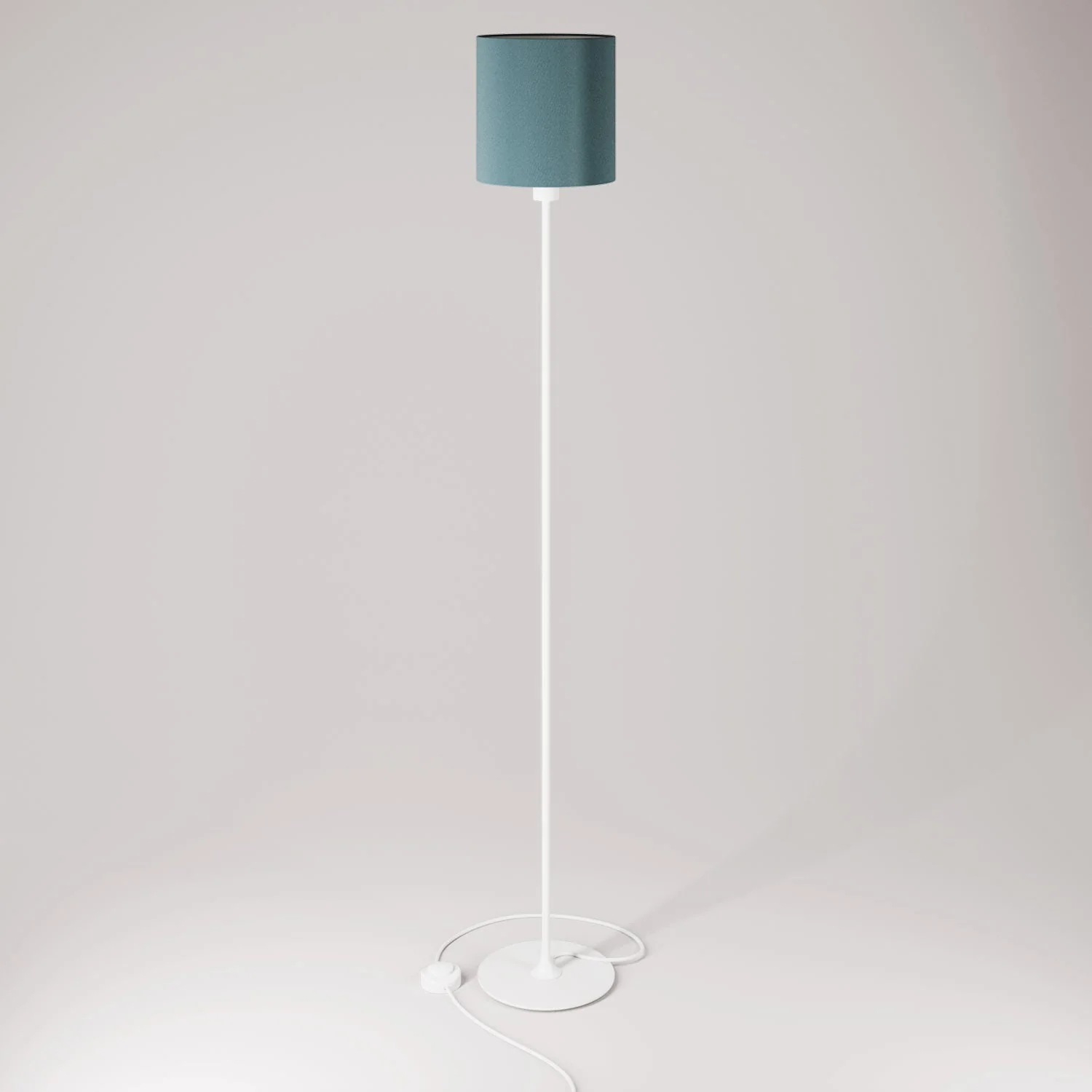 MAG-Y floor lamp with cylindrical M shade - Matt white - Image 3