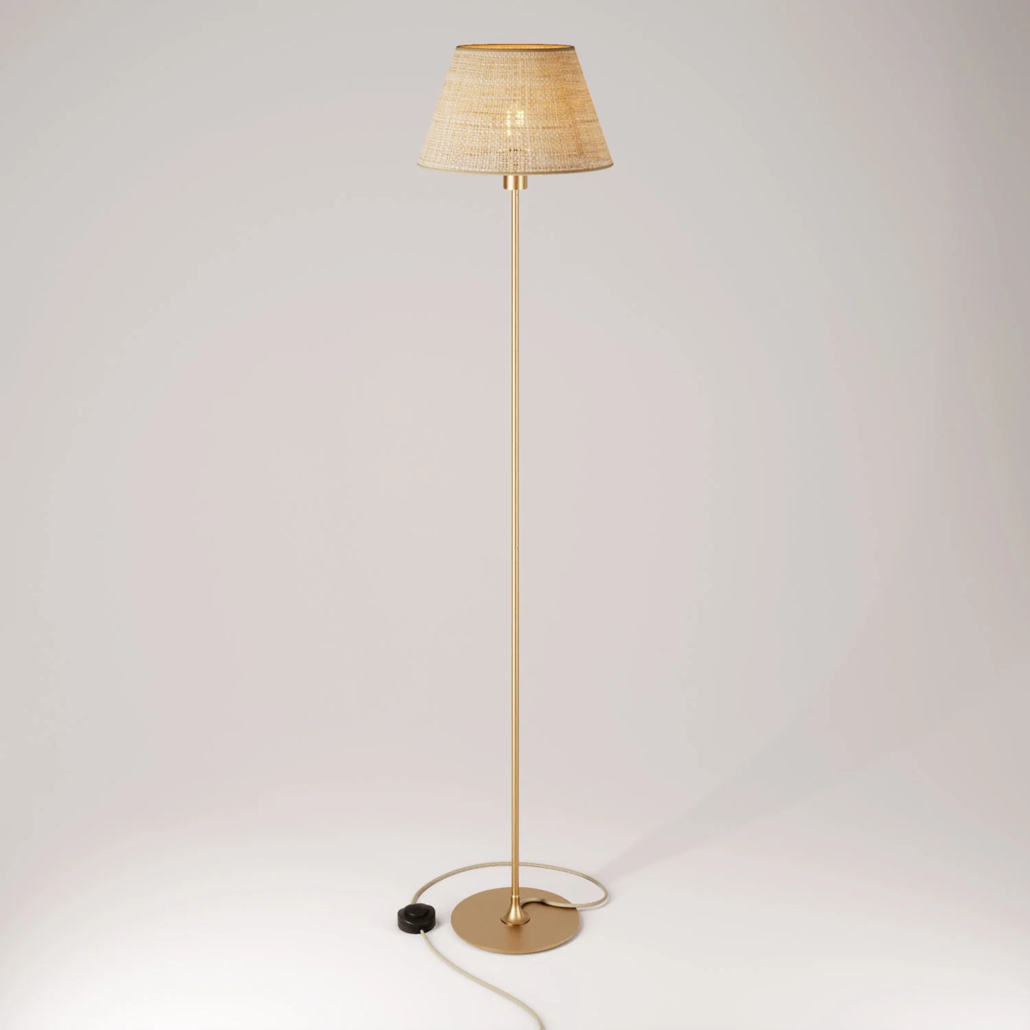 MAG-Y floor lamp with Impero M shade - Brushed Bronze