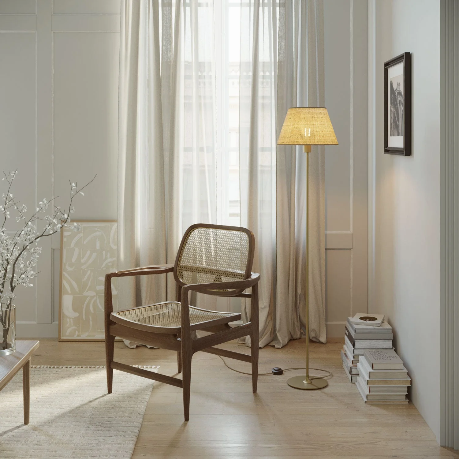 MAG-Y floor lamp with Impero M shade - Brushed Bronze - Image 2