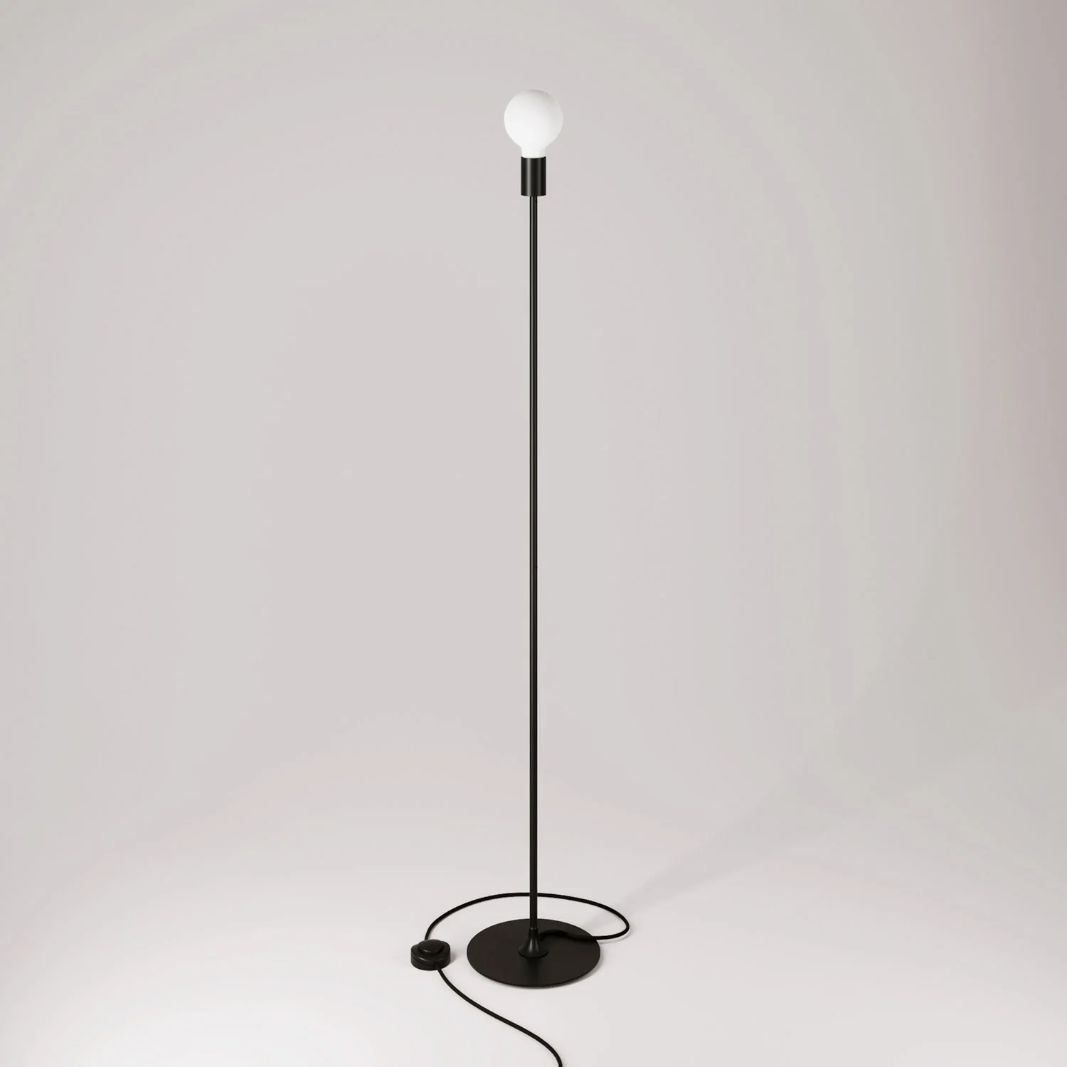 MAG-Y floor lamp with exposed bulb - Black - Image 3