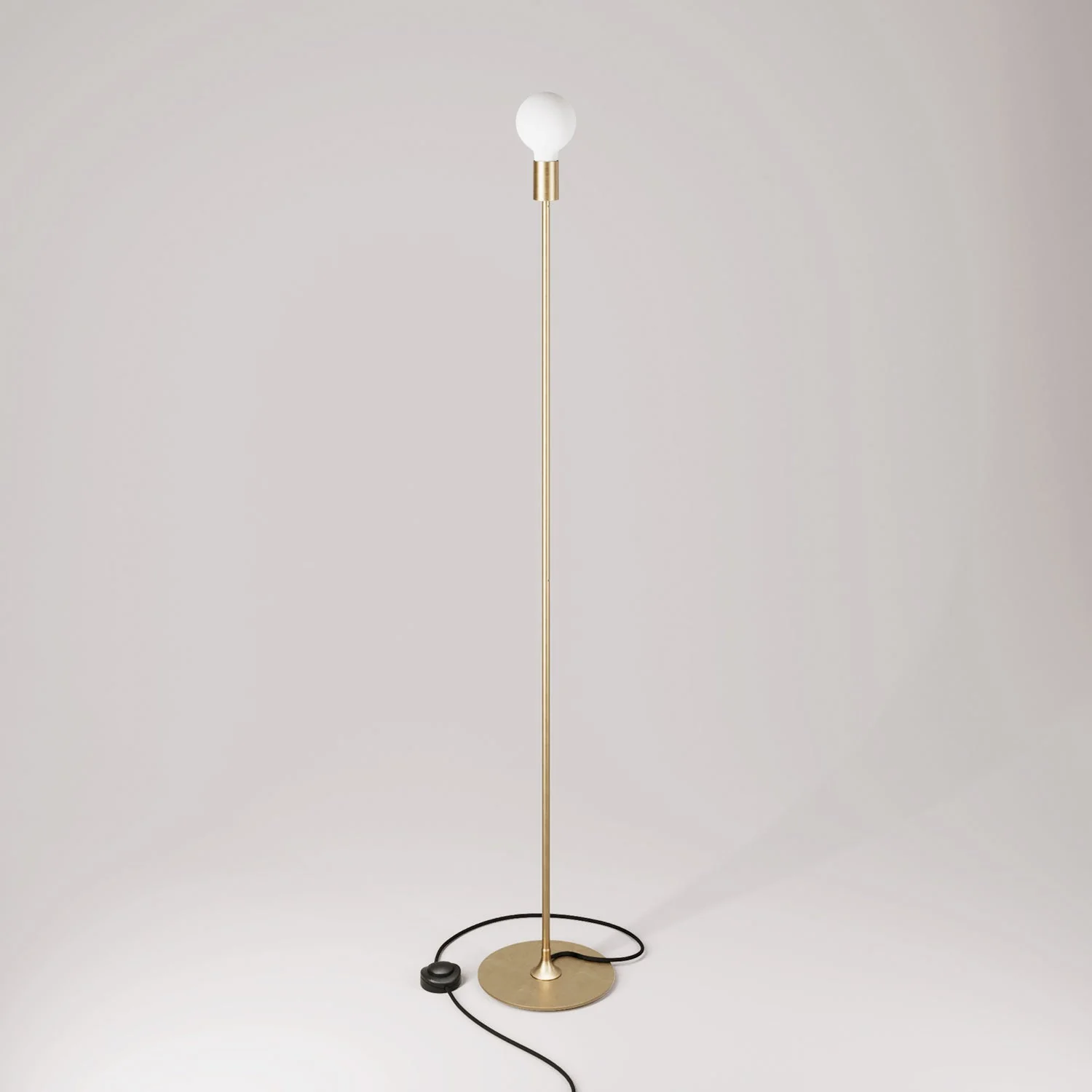 MAG-Y floor lamp with visible bulb - Brushed bronze - Image 3
