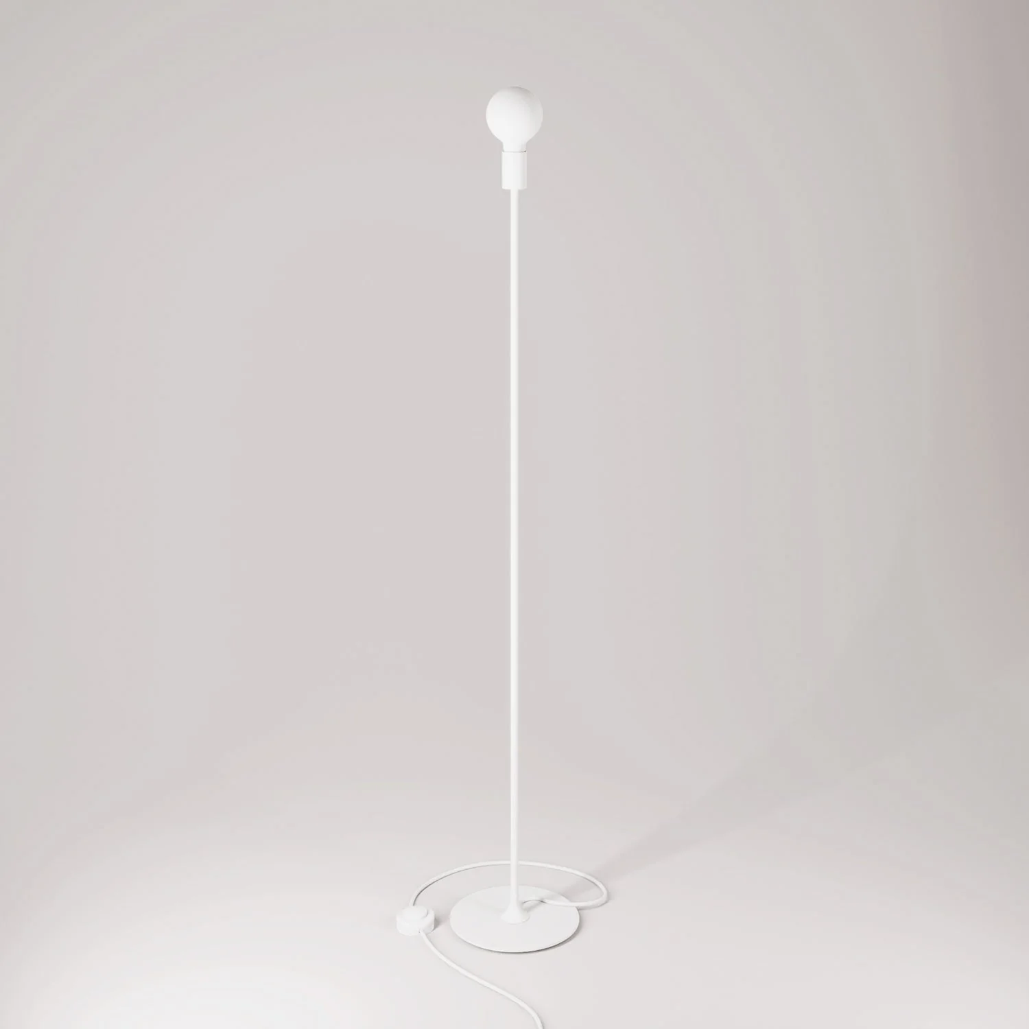 MAG-Y floor lamp with visible bulb - Matt white - Image 3