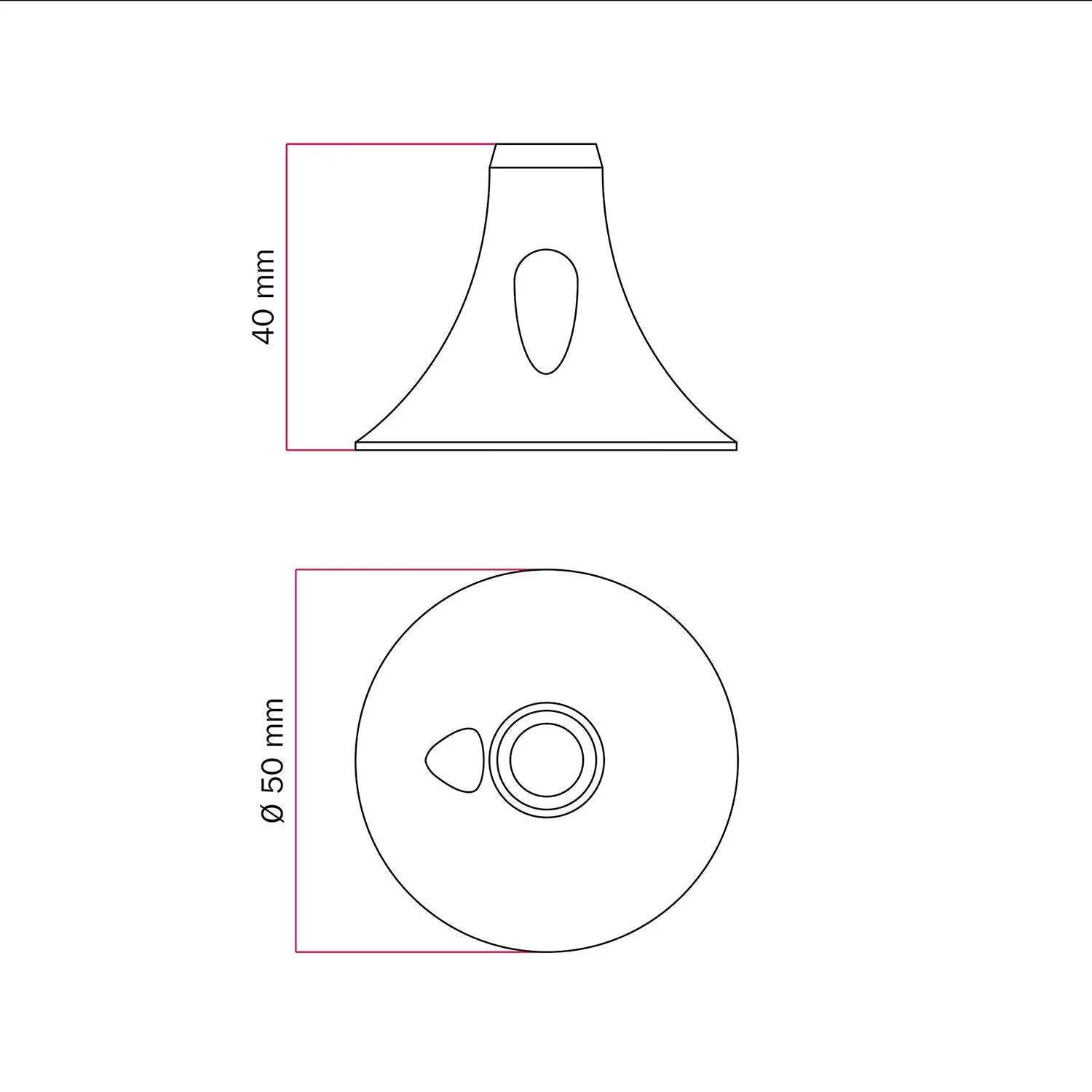 MAG-Y, magnetic support kit for lamp - Satin bronze - Image 8