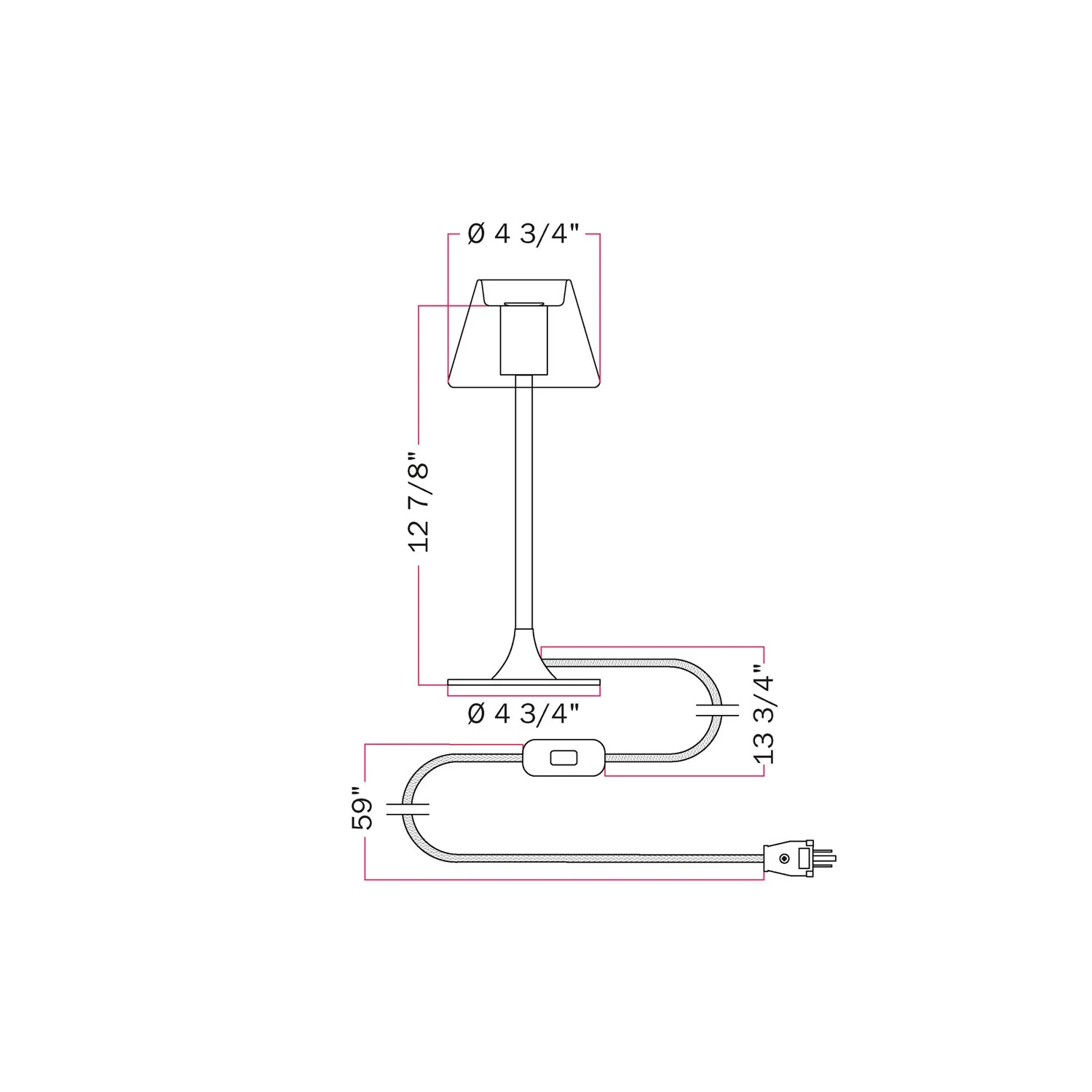MAG-Y table lamp with round metal base and transparent Ghost Mini Cone bulb - Brushed bronze - Image 5