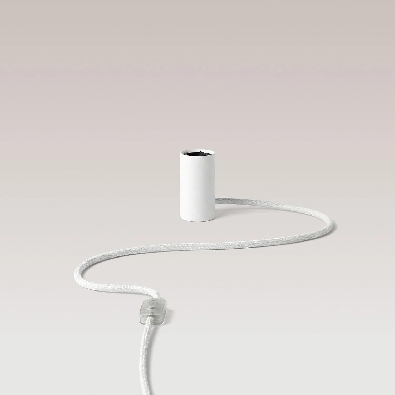 Magnetic plug-in lamp with E27 socket and UK Plug - White