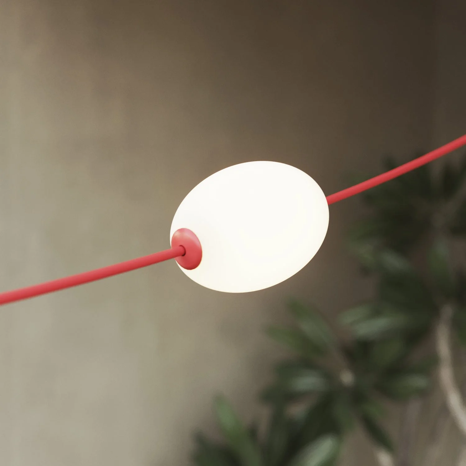 Outdoor grid string light with 7 light points, IP67, Starfish Red with UK plug - Marina GRID - Image 6