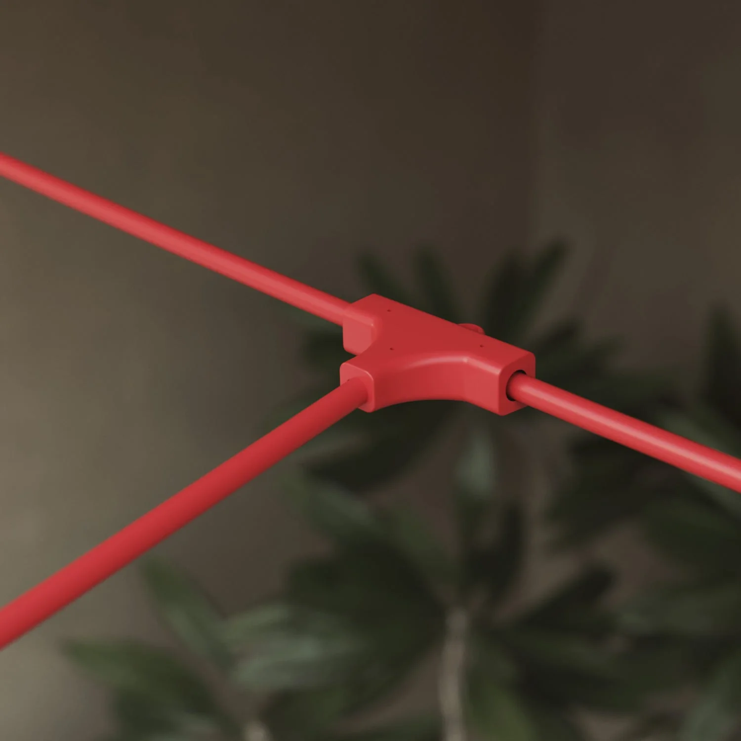 Outdoor grid string light with 7 light points, IP67, Starfish Red with UK plug - Marina GRID - Image 8