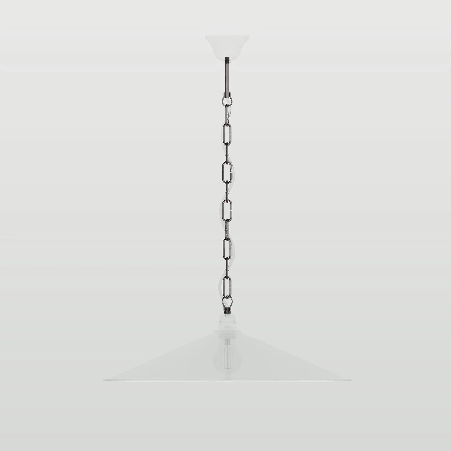 Mechanical suspension kit with Genoese iron chain – 50 cm chain, rod and hook M10x1 - Image 2