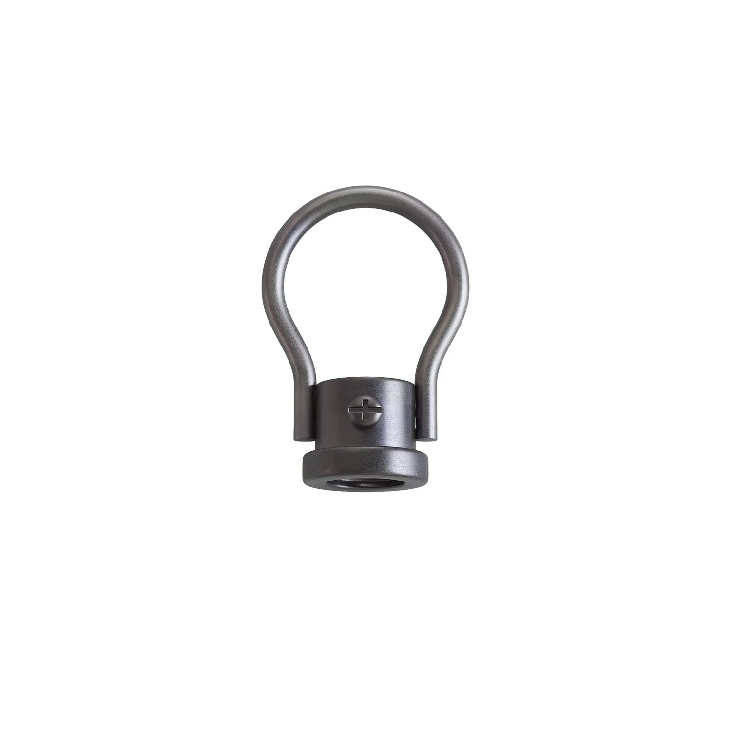 Metal ring hook for steel chains - M10x1 fitting with safety screw