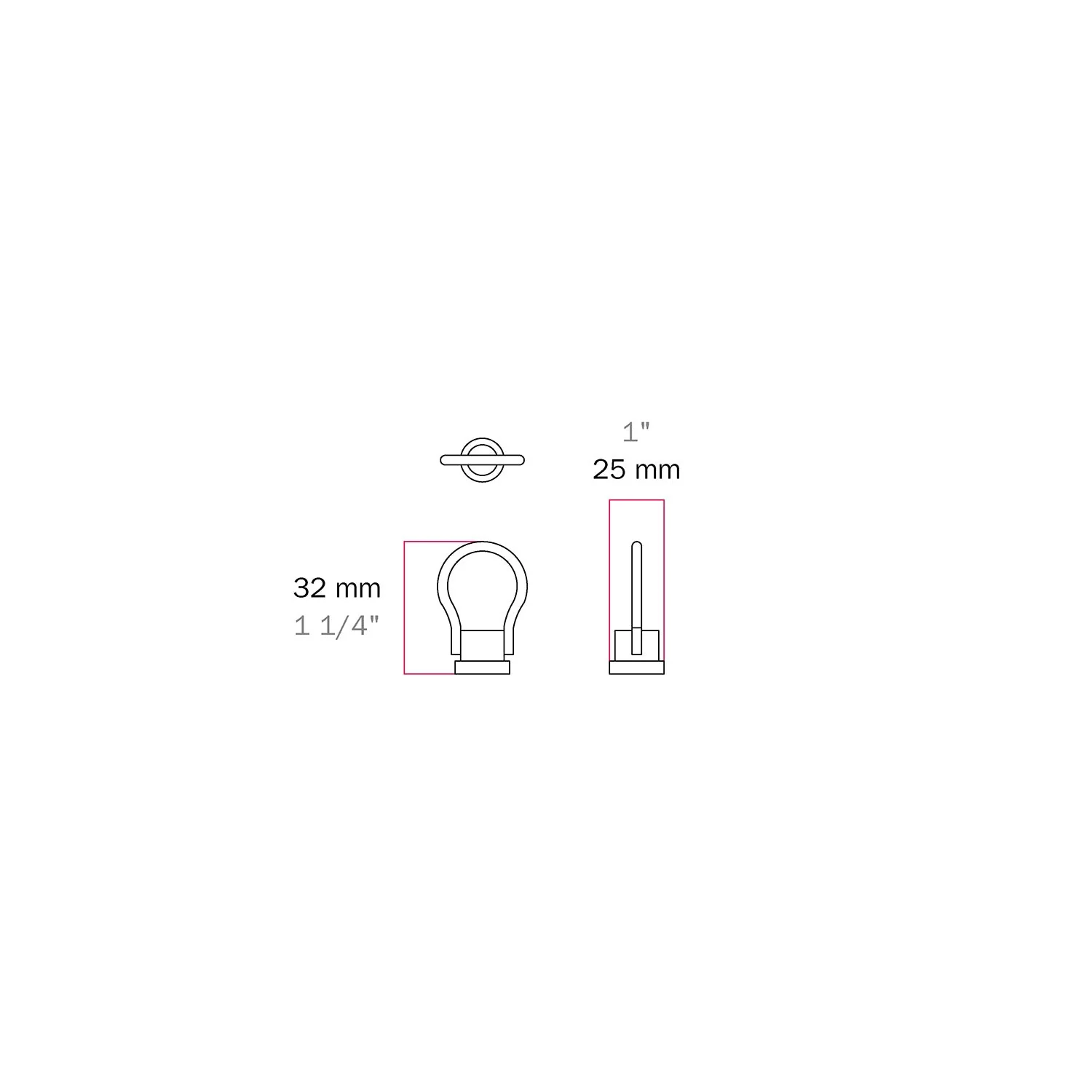 Metal ring hook for steel chains - M10x1 fitting with safety screw - Image 4