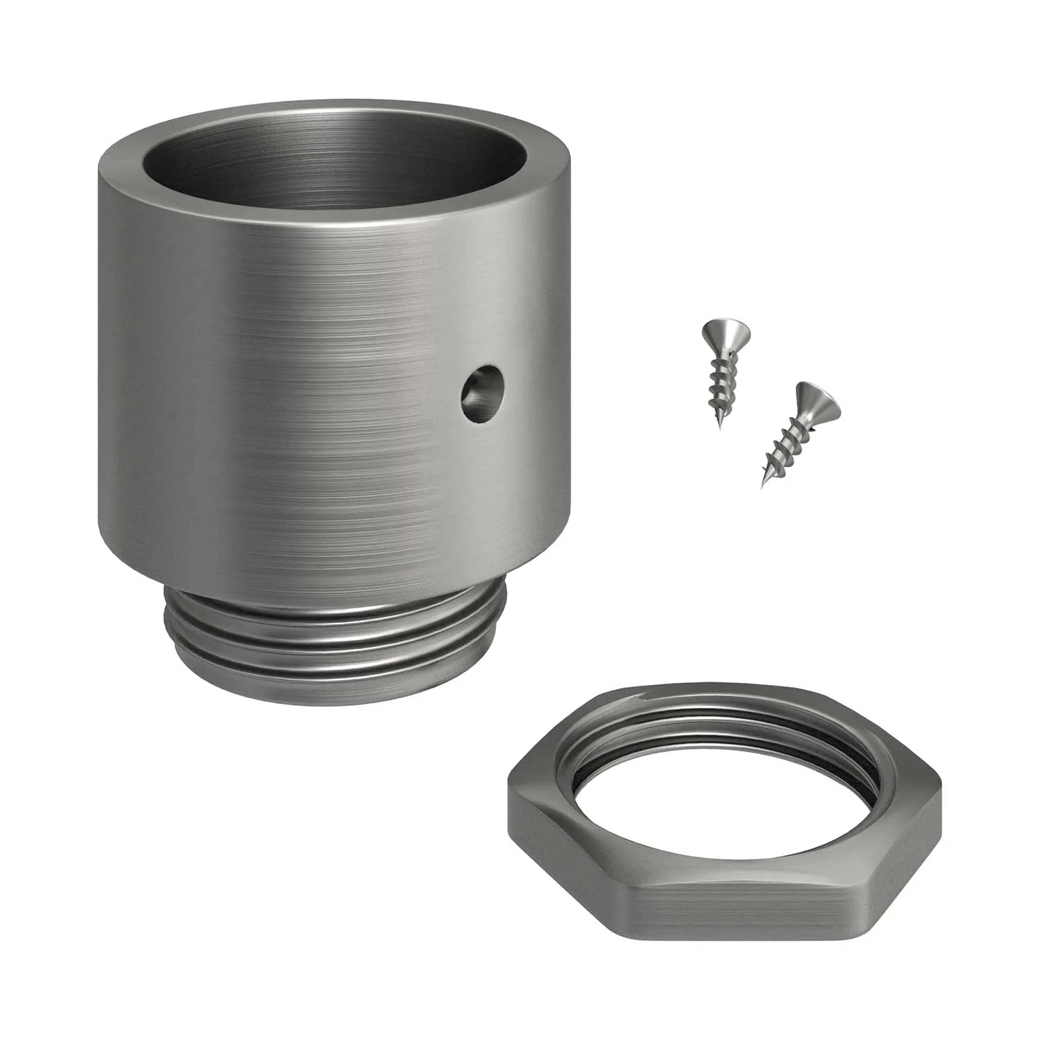 Metal end fitting with M20 thread for Creative-Tube, with tube-clamping screws - Image 4