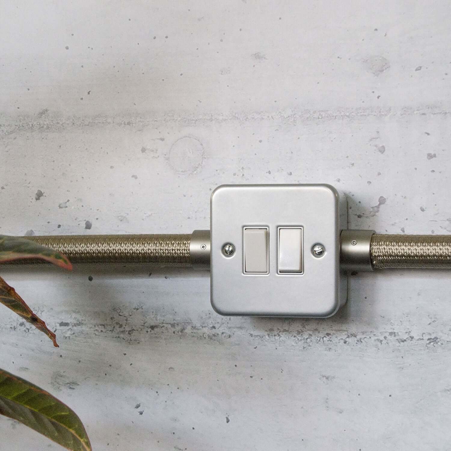 Metal wall box with double switch for Creative-Tube - Image 3