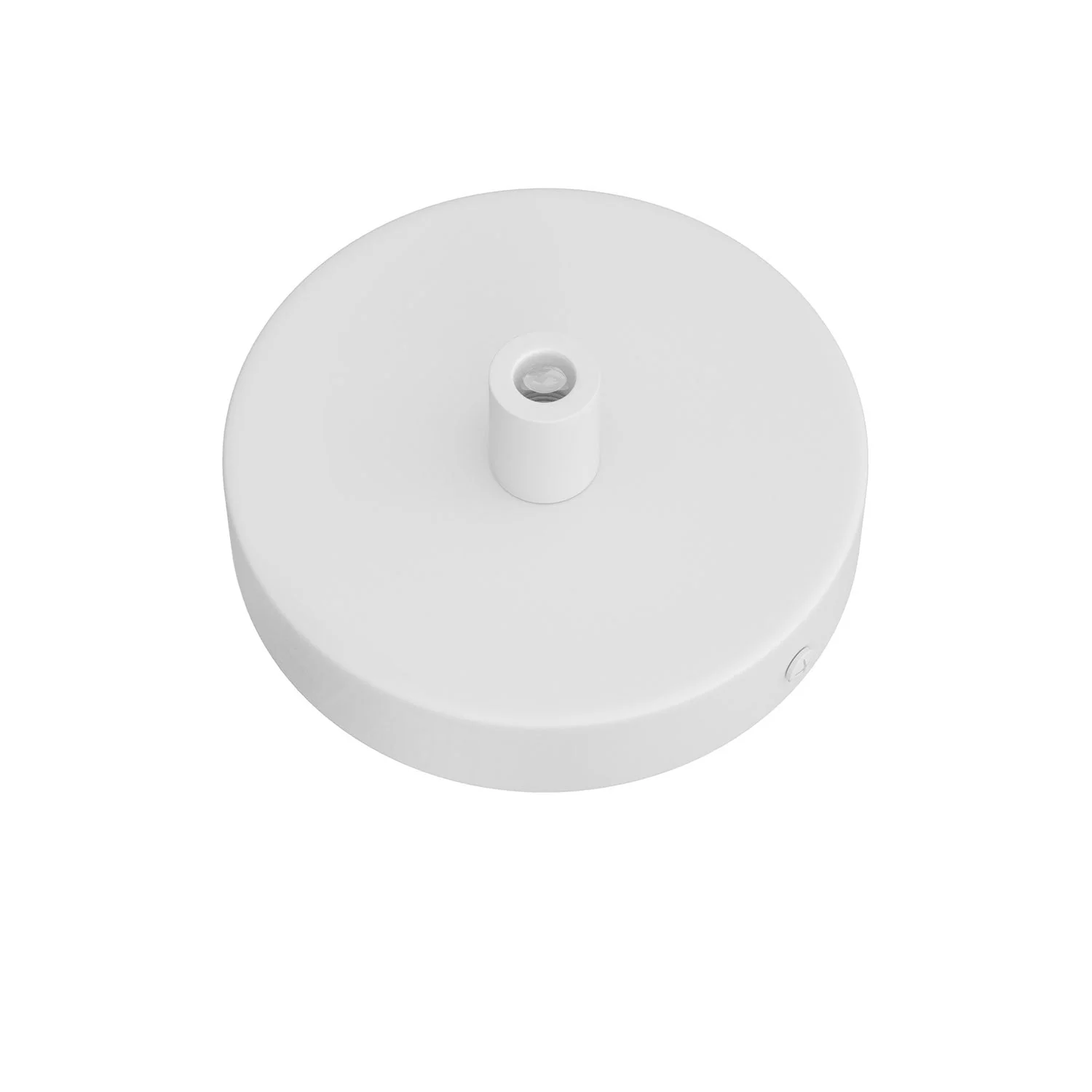 Mini cylindrical ceiling canopy kit in metal with 1 central hole - Matte white - Image 6