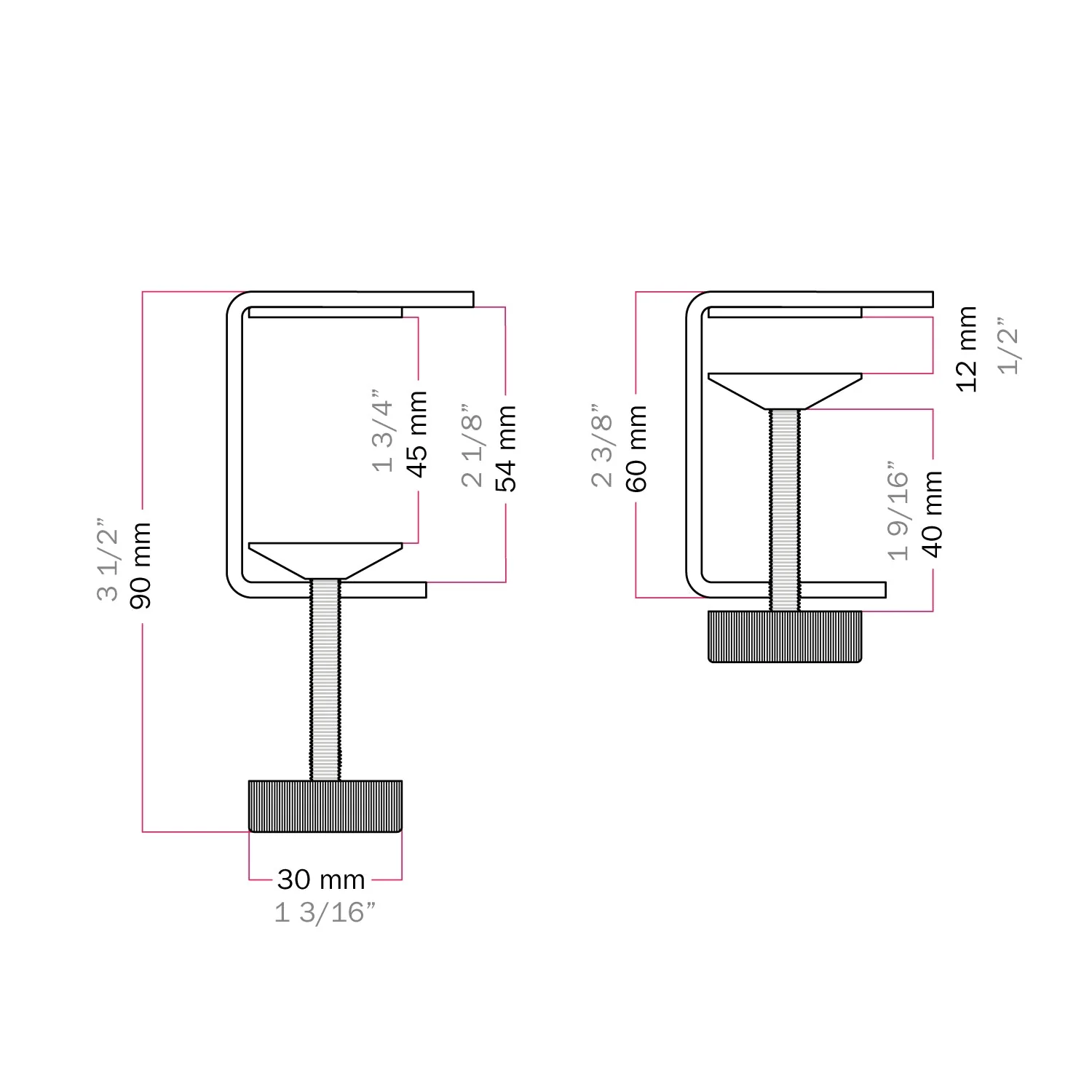 MAG-Y table clamp - Satin copper - Image 8